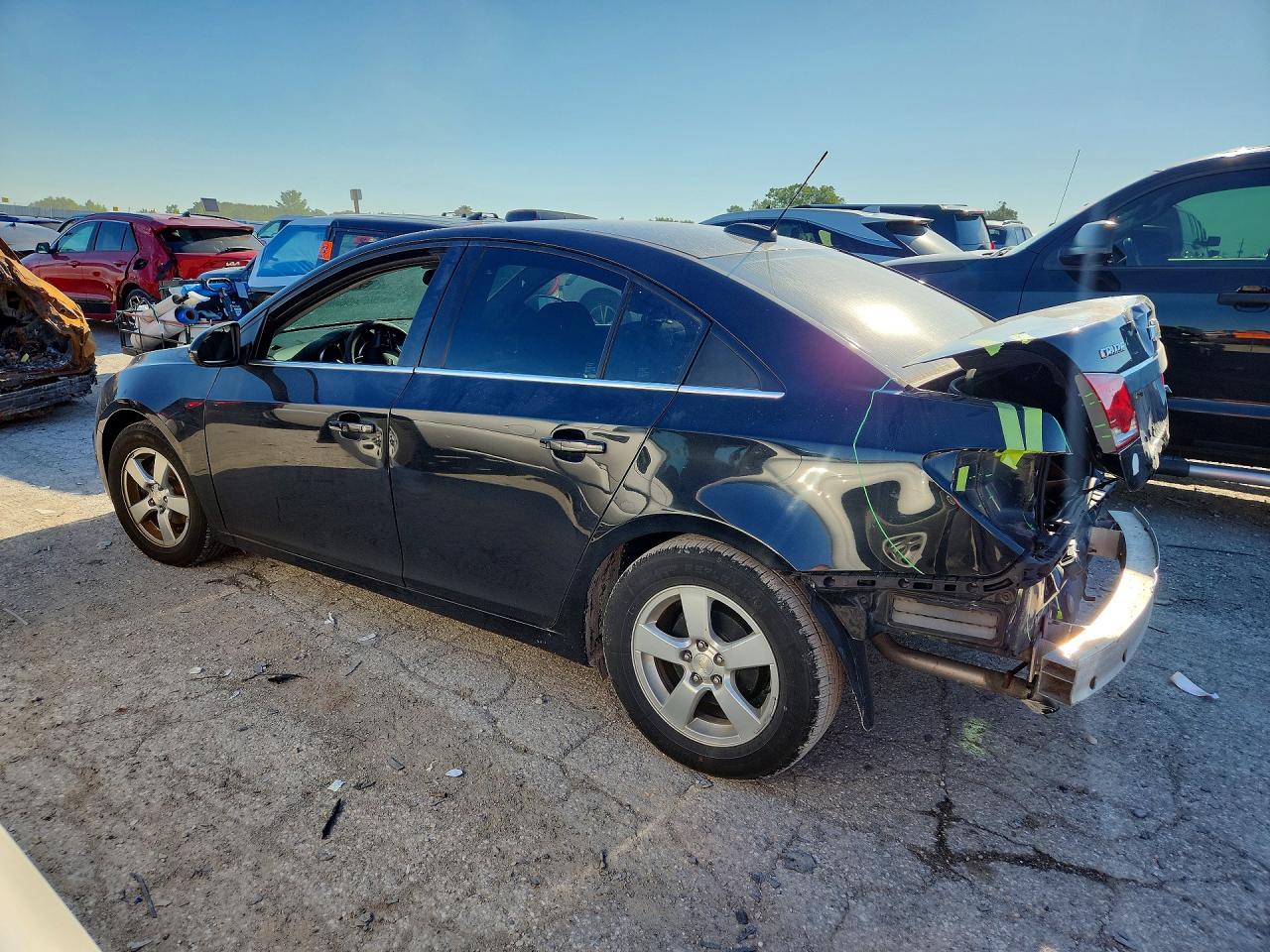 2015 Chevrolet Cruze Lt Black vin: 1G1PC5SB5F7275227
