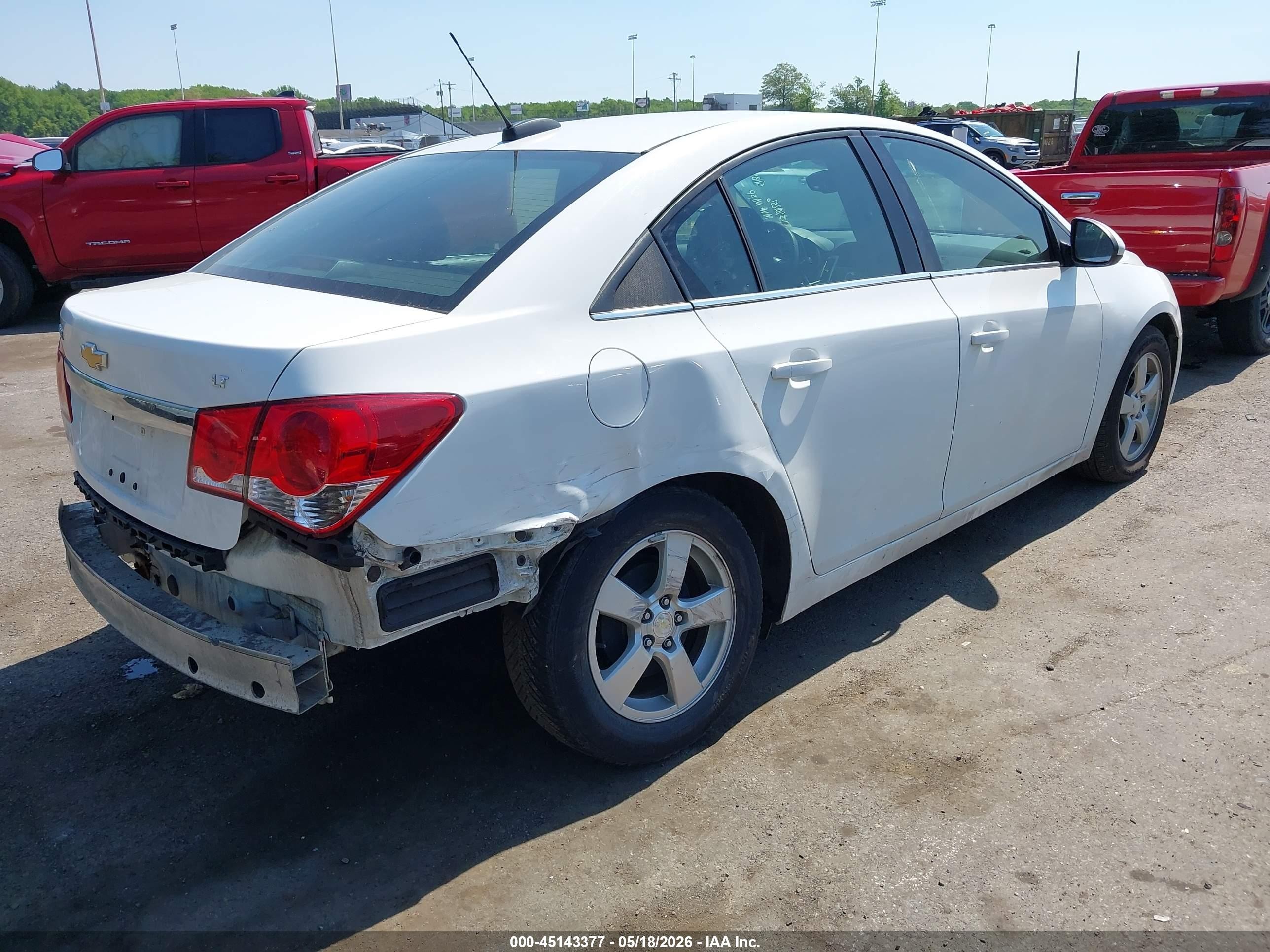 2015 Chevrolet Cruze 1lt Auto White vin: 1G1PC5SB5F7293341