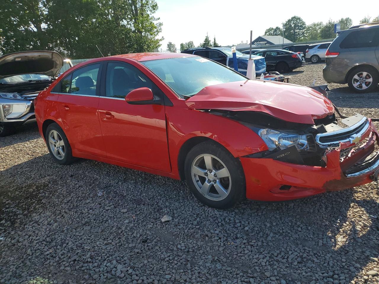 2015 Chevrolet Cruze Lt Red vin: 1G1PC5SB5F7295848