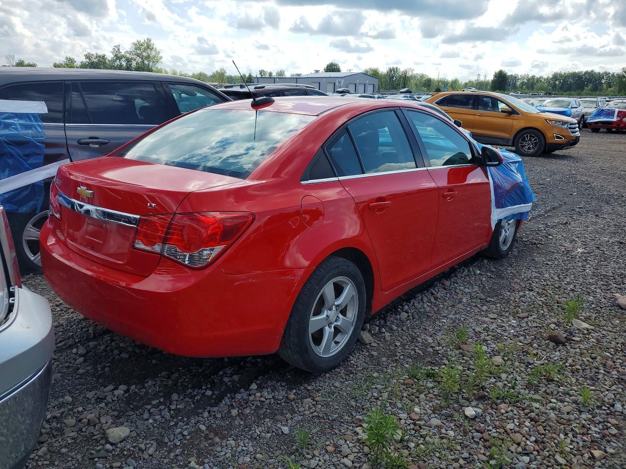 2015 Chevrolet Cruze Lt Red vin: 1G1PC5SB5F7295848