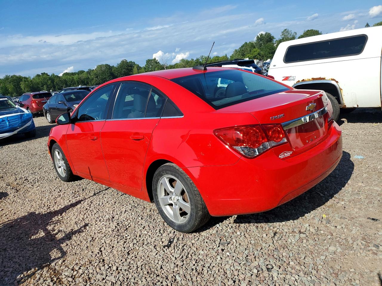 2015 Chevrolet Cruze Lt Red vin: 1G1PC5SB5F7295848