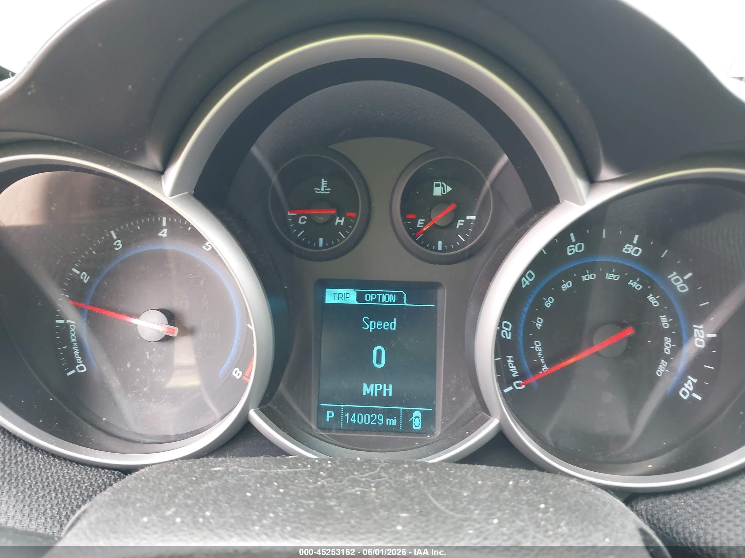 2013 Chevrolet Cruze 1lt Auto Blue vin: 1G1PC5SB6D7109862