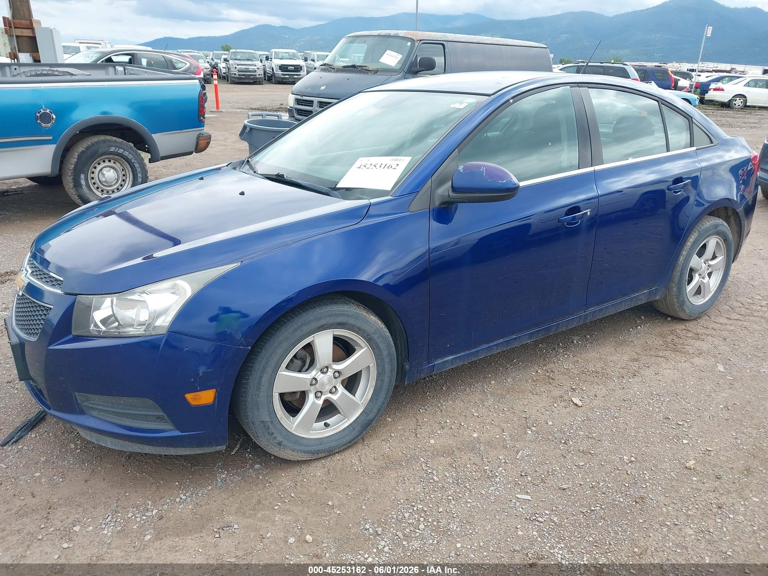 2013 Chevrolet Cruze 1lt Auto Blue vin: 1G1PC5SB6D7109862