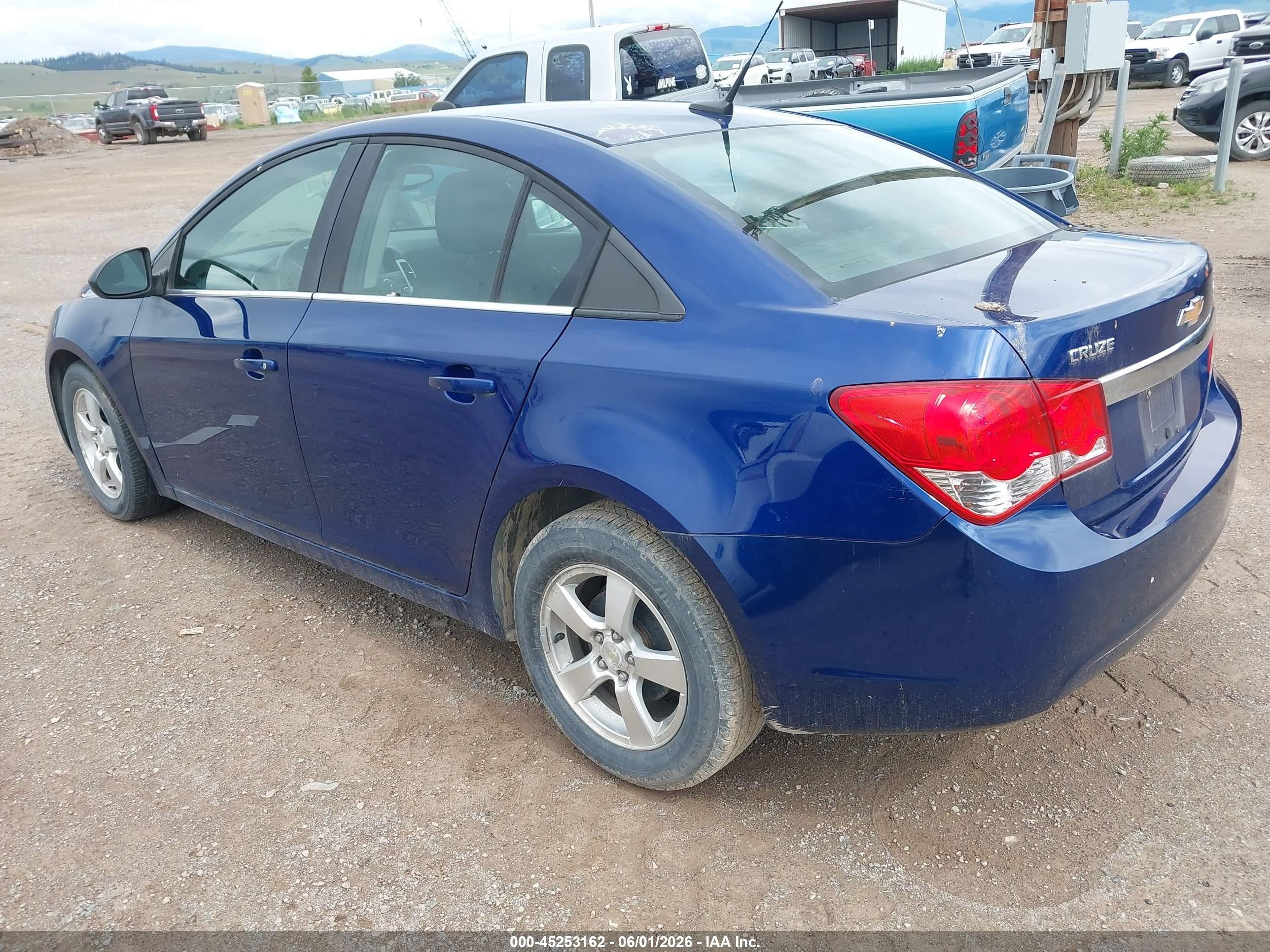 2013 Chevrolet Cruze 1lt Auto Blue vin: 1G1PC5SB6D7109862