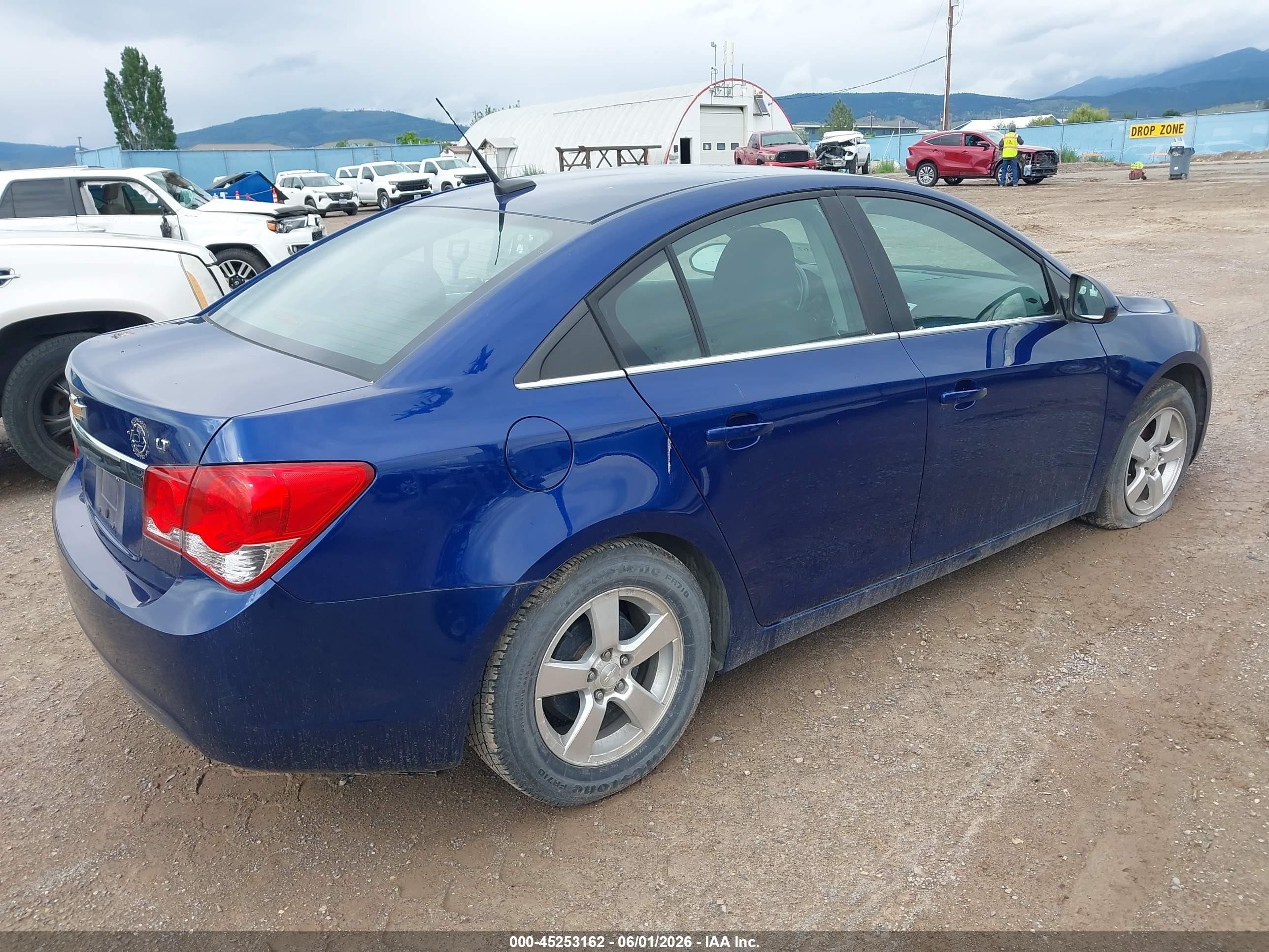 2013 Chevrolet Cruze 1lt Auto Blue vin: 1G1PC5SB6D7109862