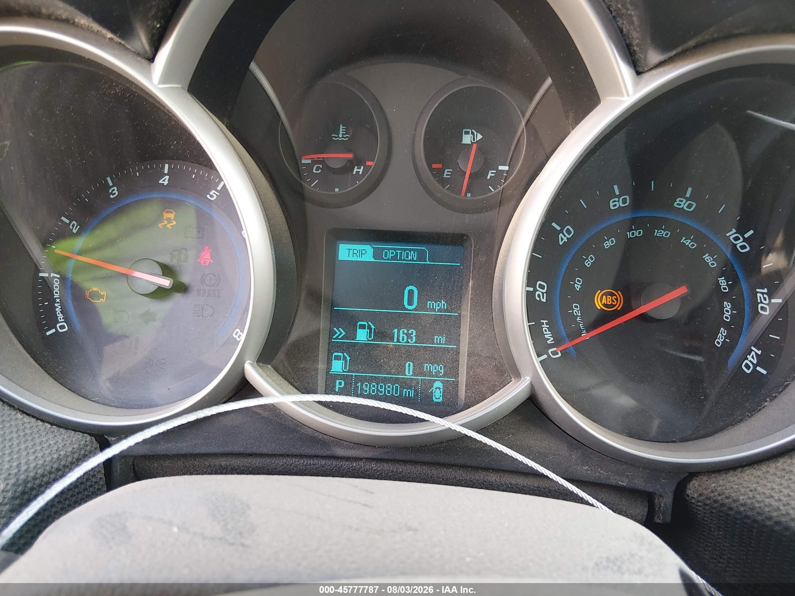 2013 Chevrolet Cruze 1lt Auto Серый vin: 1G1PC5SB6D7132851