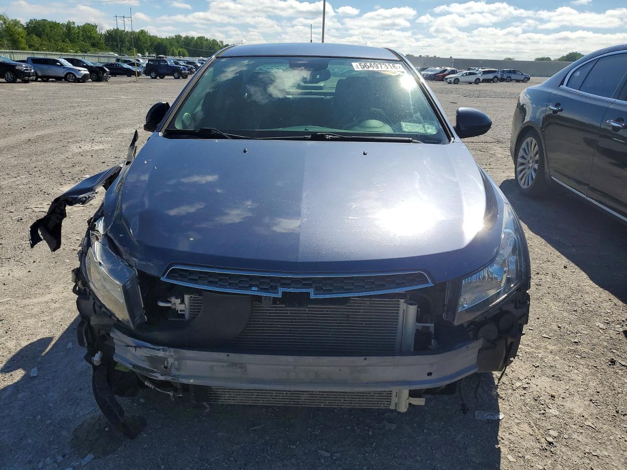 2013 Chevrolet Cruze Lt Blue vin: 1G1PC5SB6D7147642