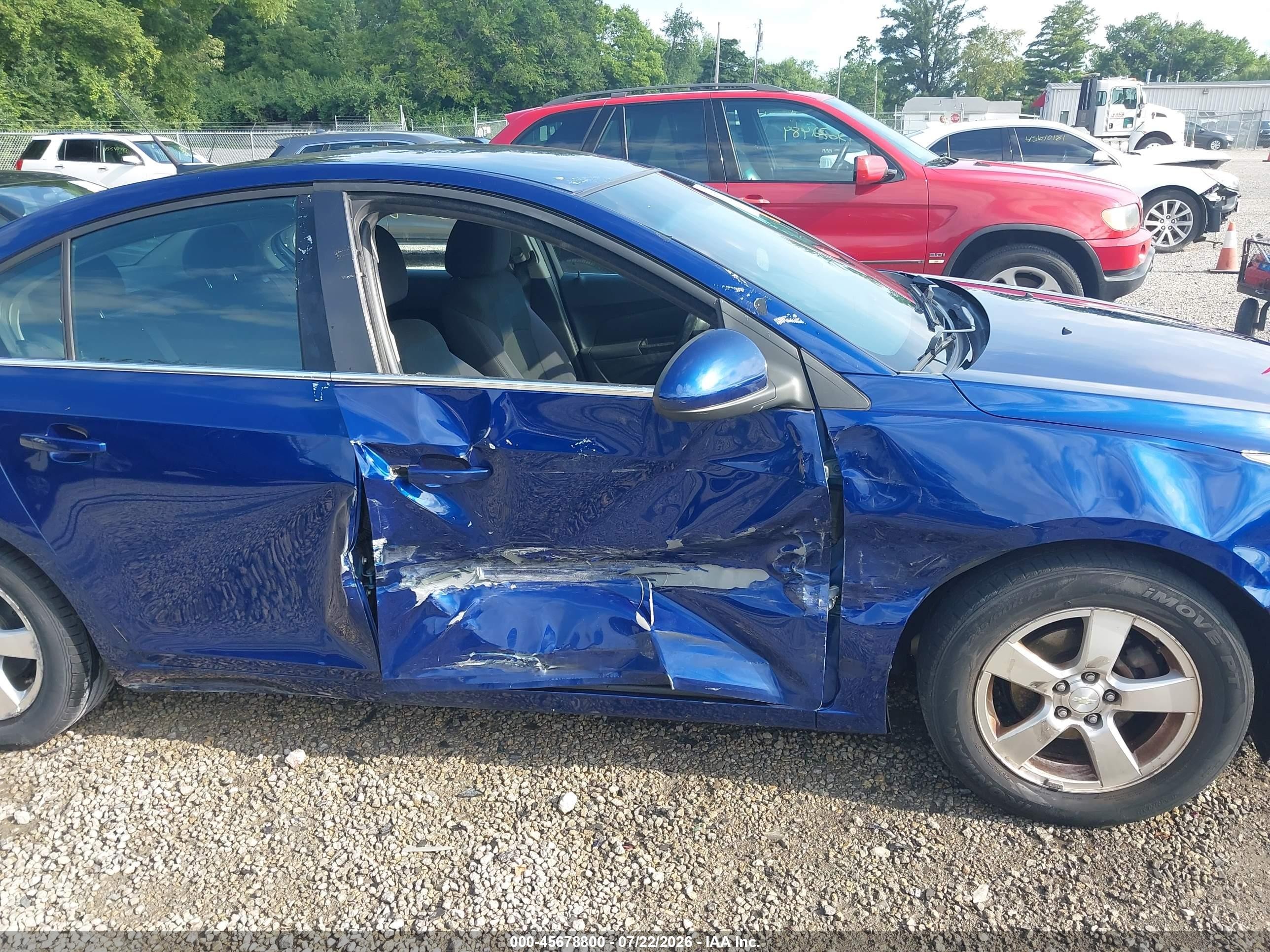 2013 Chevrolet Cruze 1lt Auto Blue vin: 1G1PC5SB6D7171956