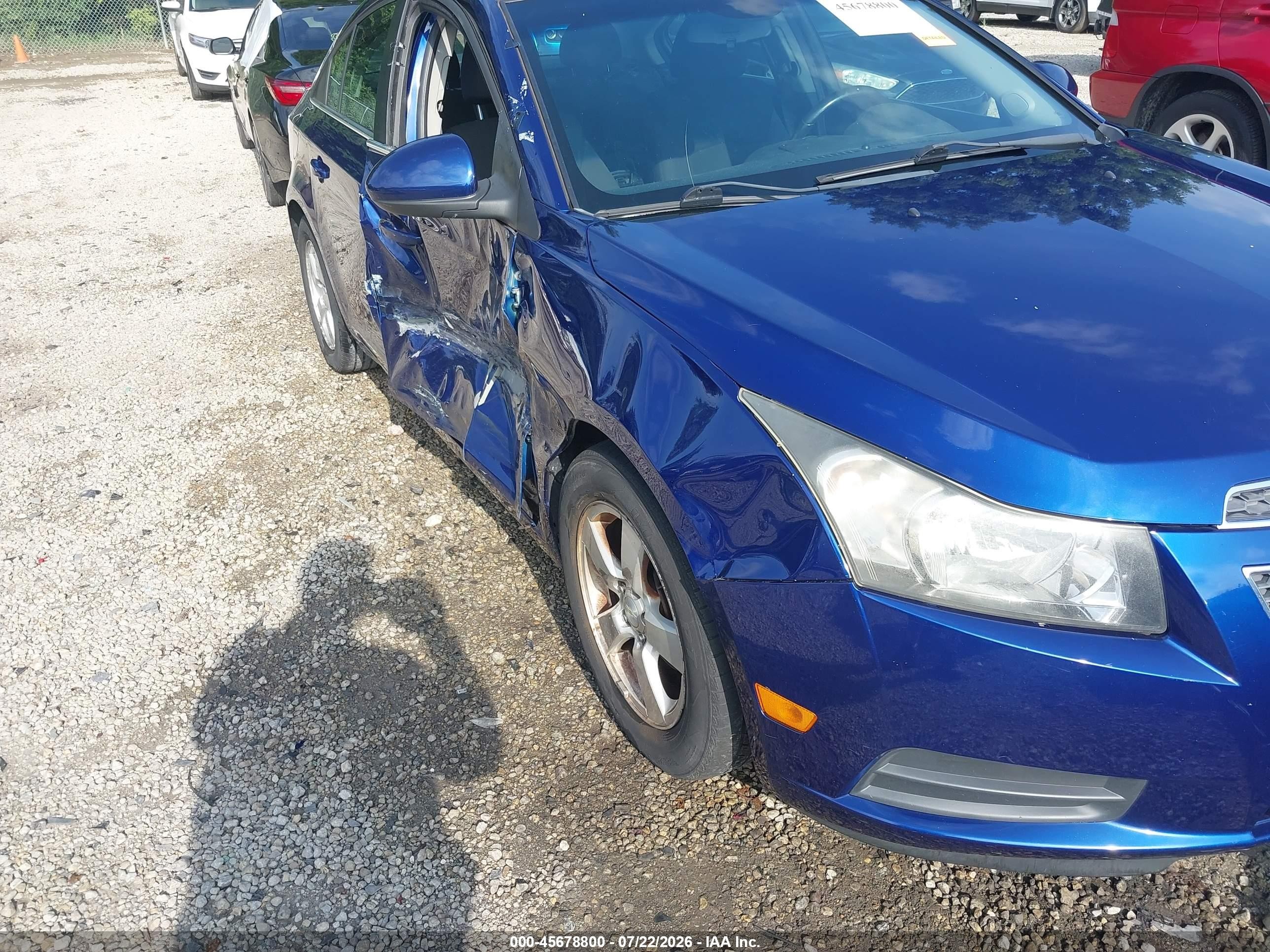 2013 Chevrolet Cruze 1lt Auto Blue vin: 1G1PC5SB6D7171956