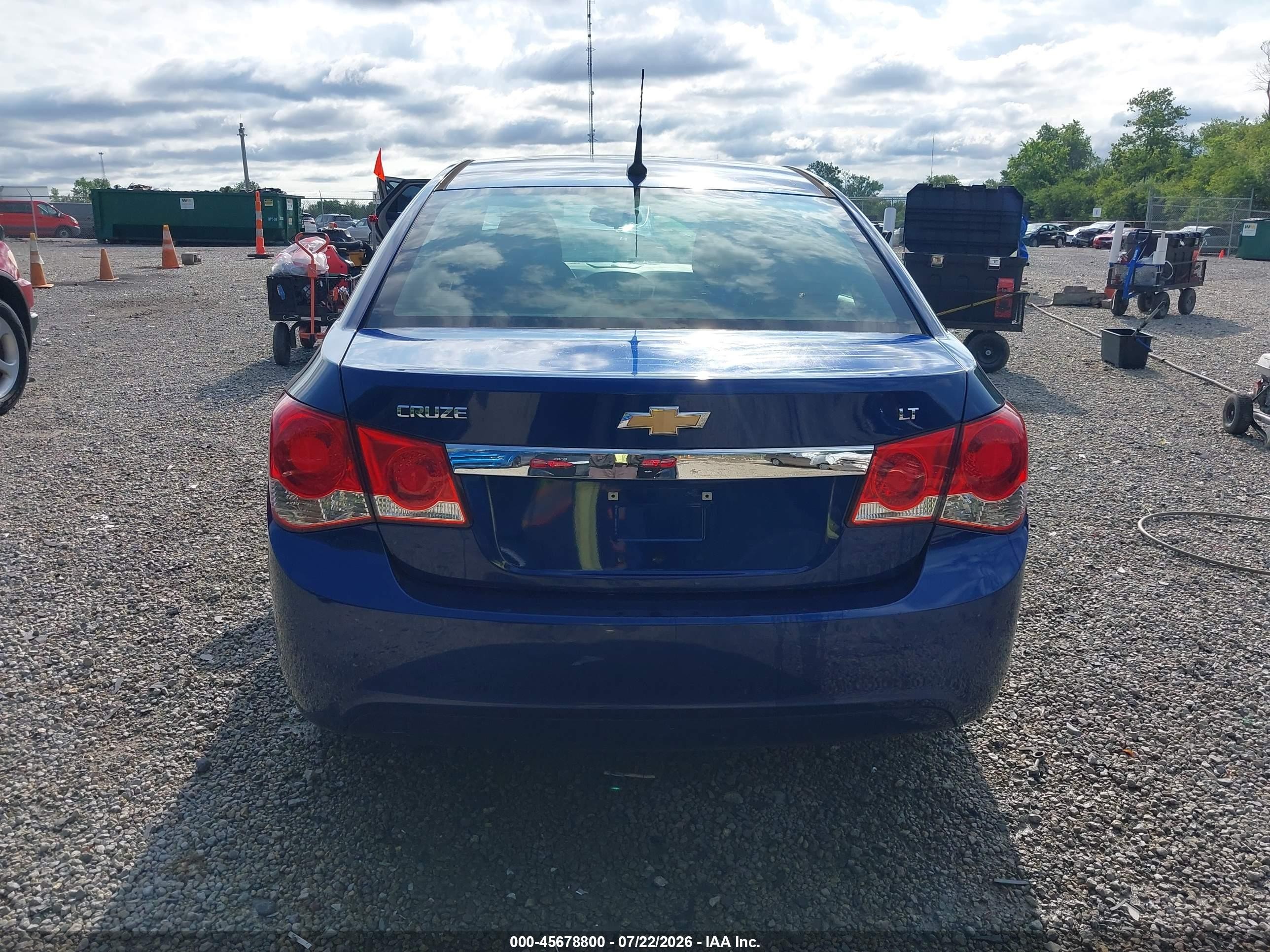 2013 Chevrolet Cruze 1lt Auto Blue vin: 1G1PC5SB6D7171956