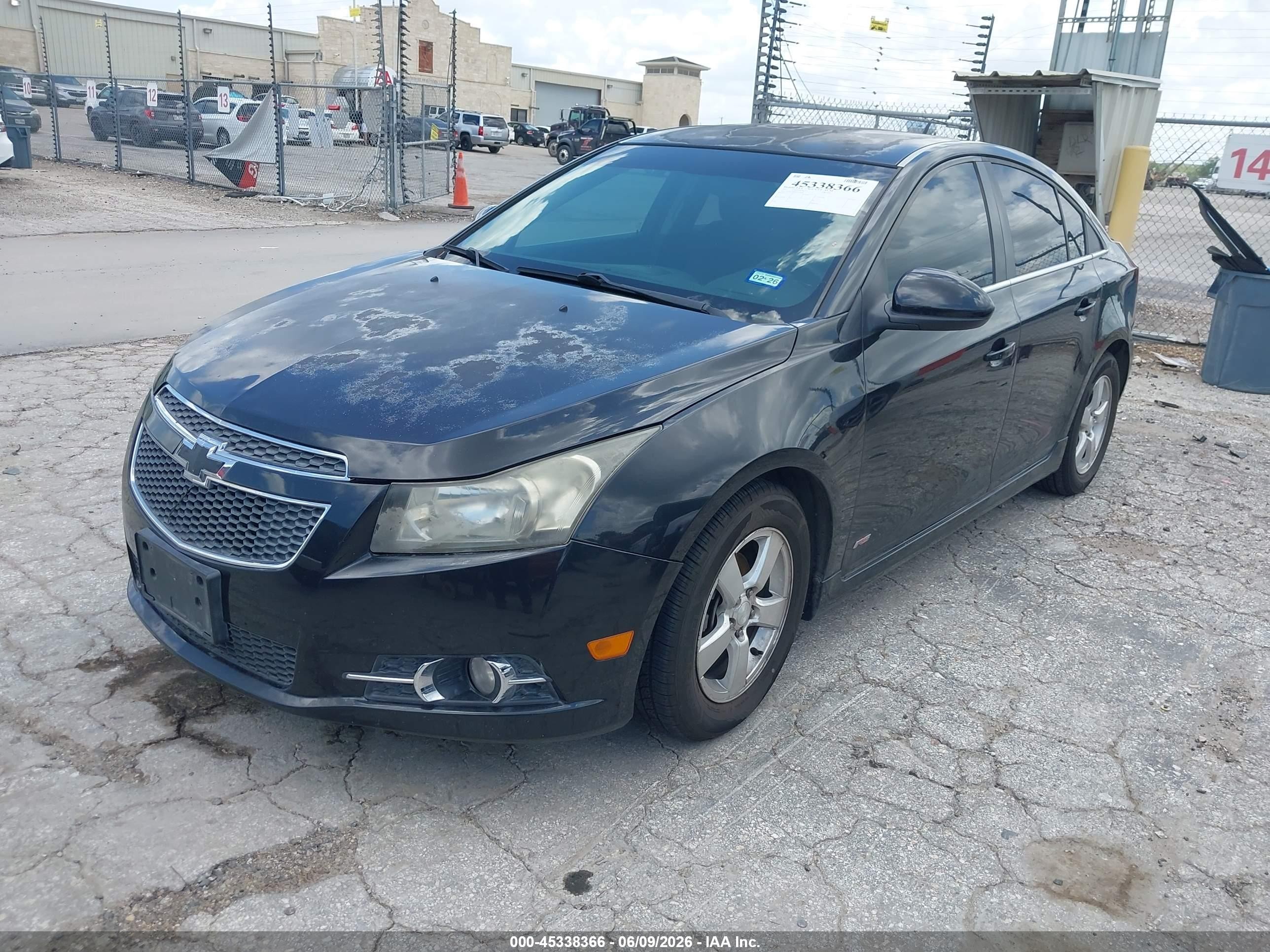 2013 Chevrolet Cruze 1lt Auto Black vin: 1G1PC5SB6D7178485