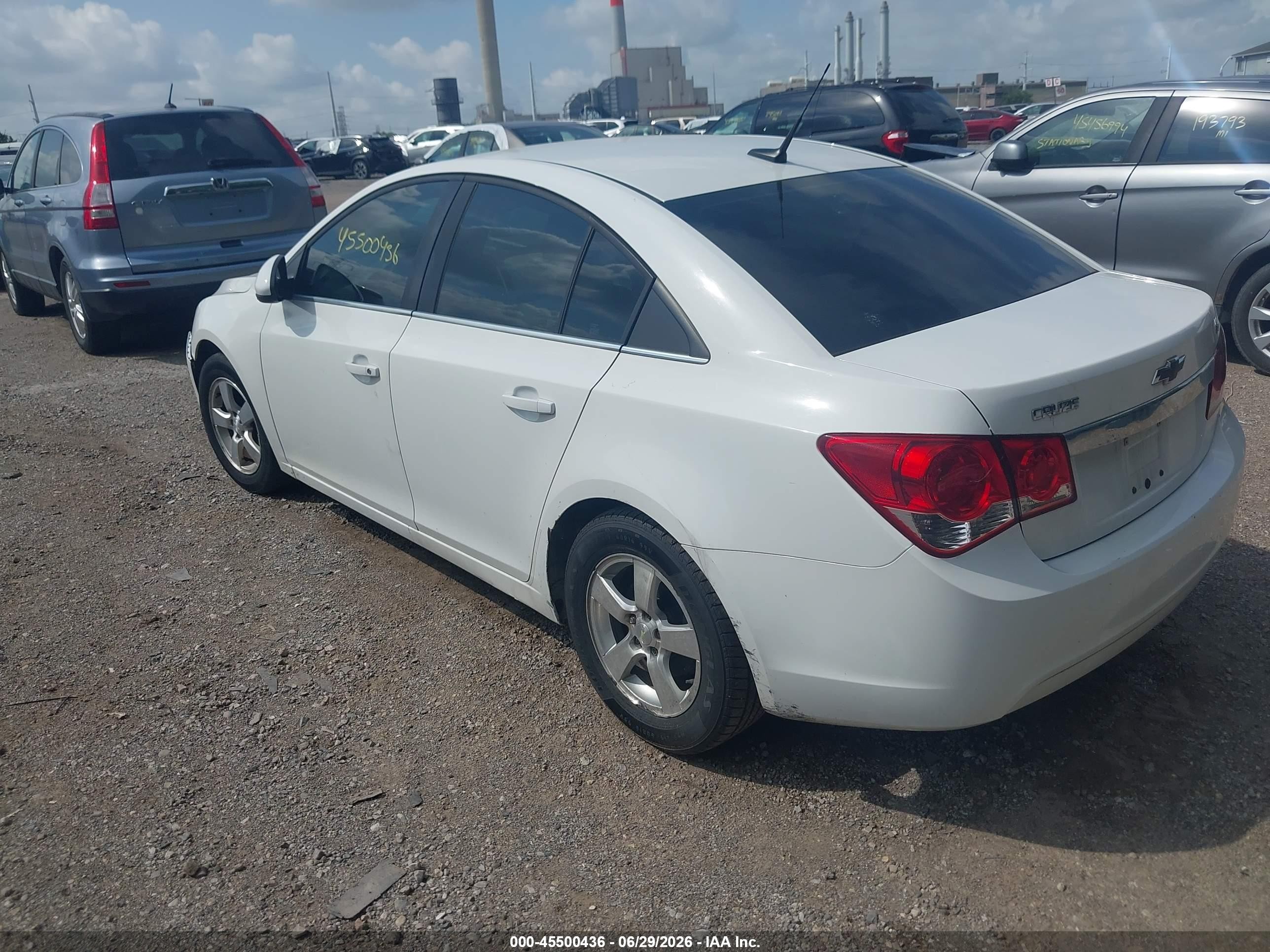 2013 Chevrolet Cruze 1lt Auto White vin: 1G1PC5SB6D7181161