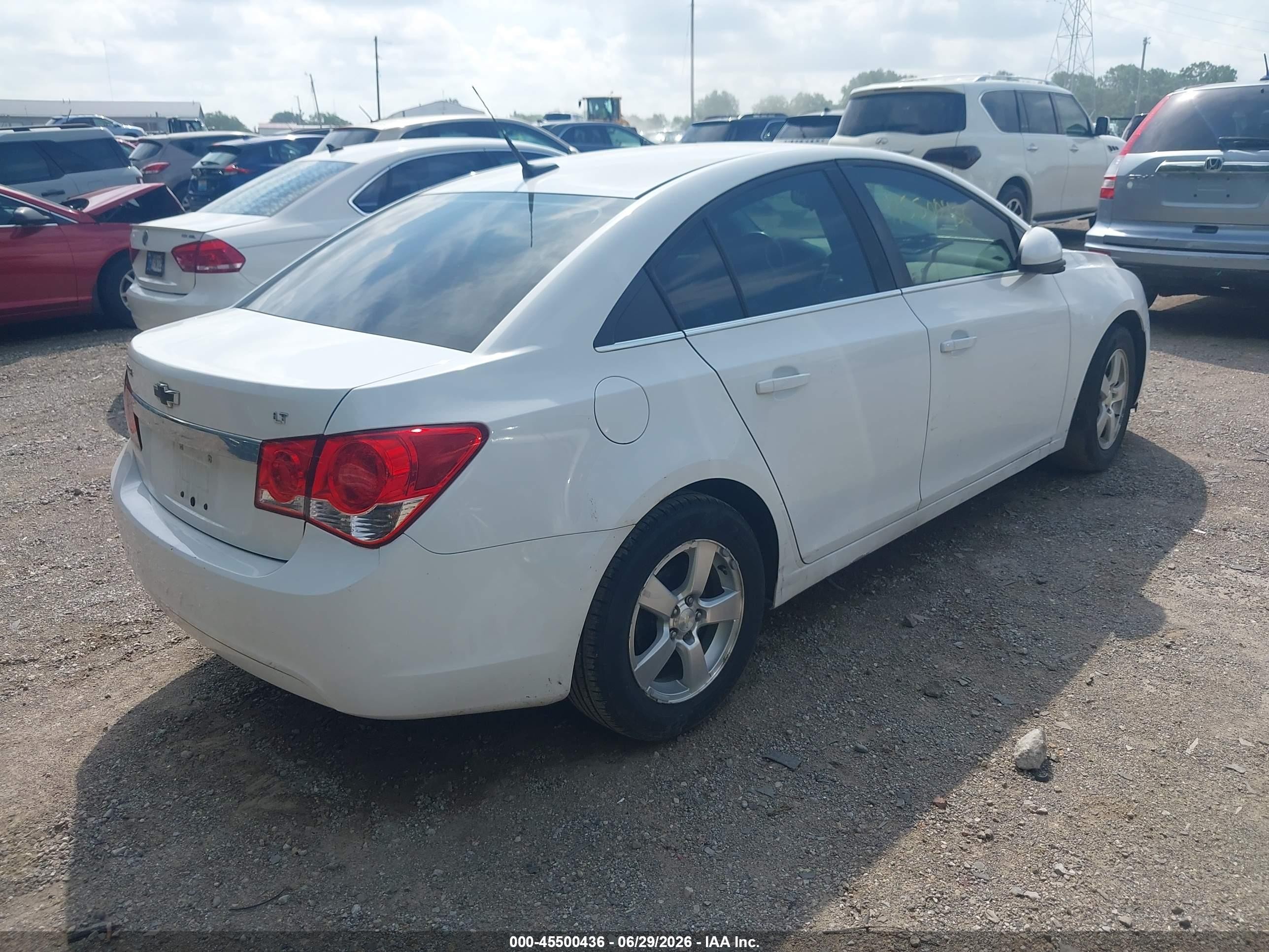2013 Chevrolet Cruze 1lt Auto White vin: 1G1PC5SB6D7181161
