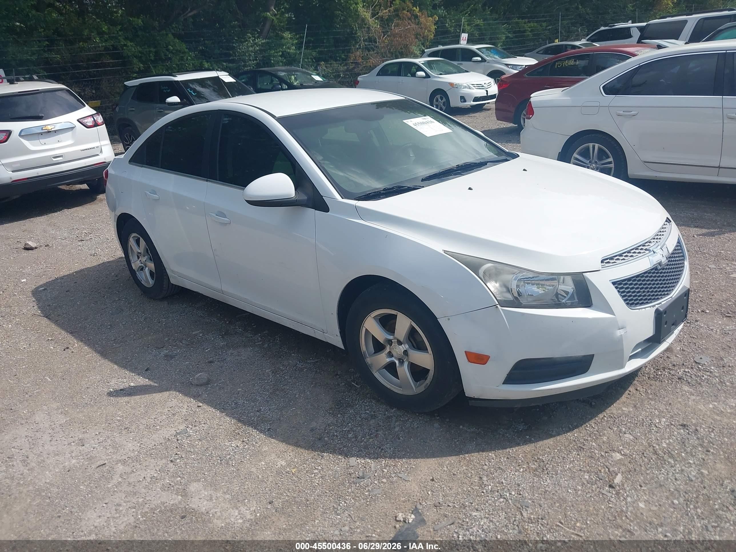 2013 Chevrolet Cruze 1lt Auto White vin: 1G1PC5SB6D7181161