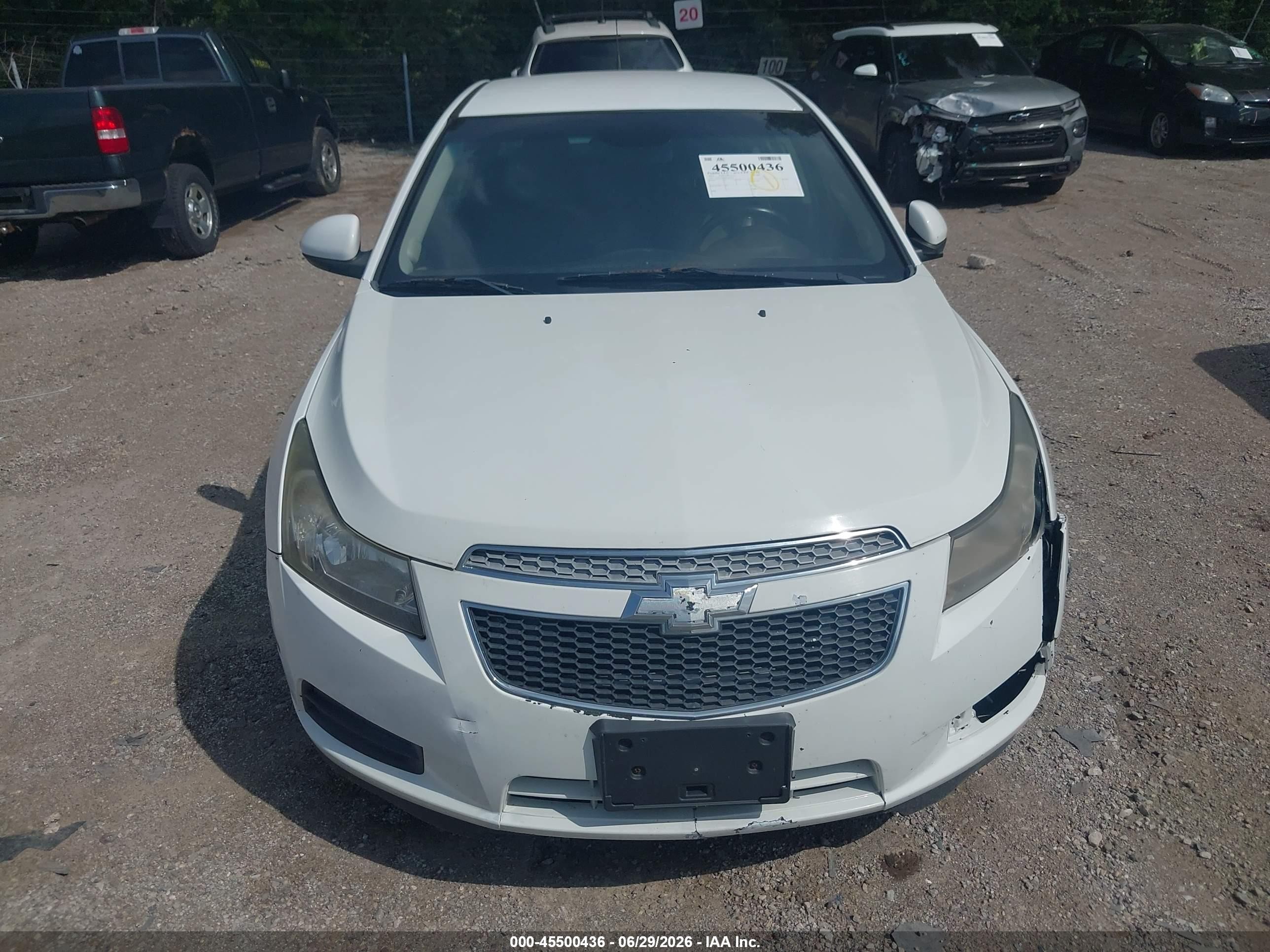 2013 Chevrolet Cruze 1lt Auto White vin: 1G1PC5SB6D7181161