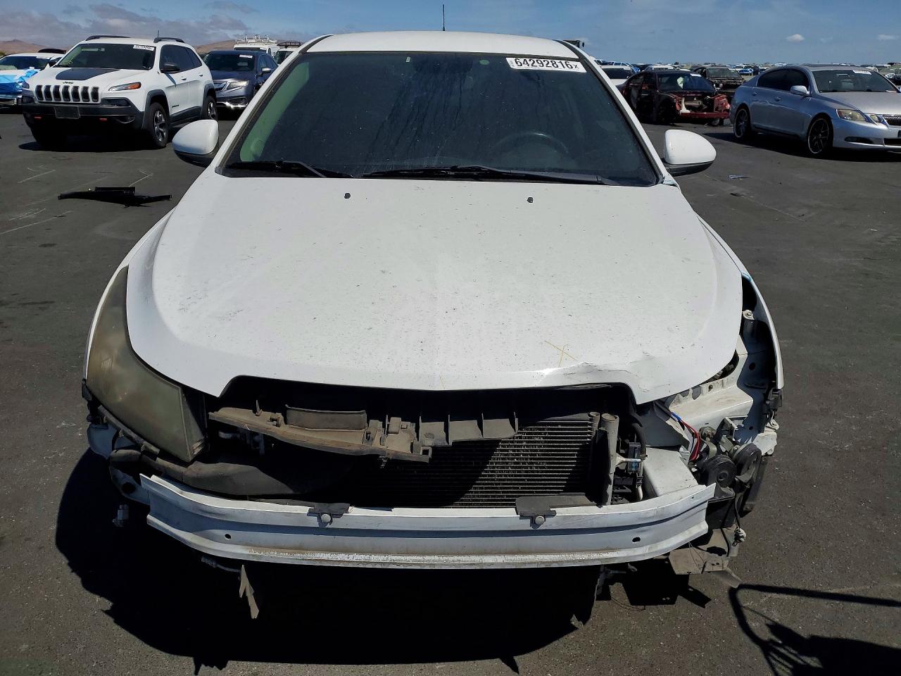 2013 Chevrolet Cruze Lt White vin: 1G1PC5SB6D7195433