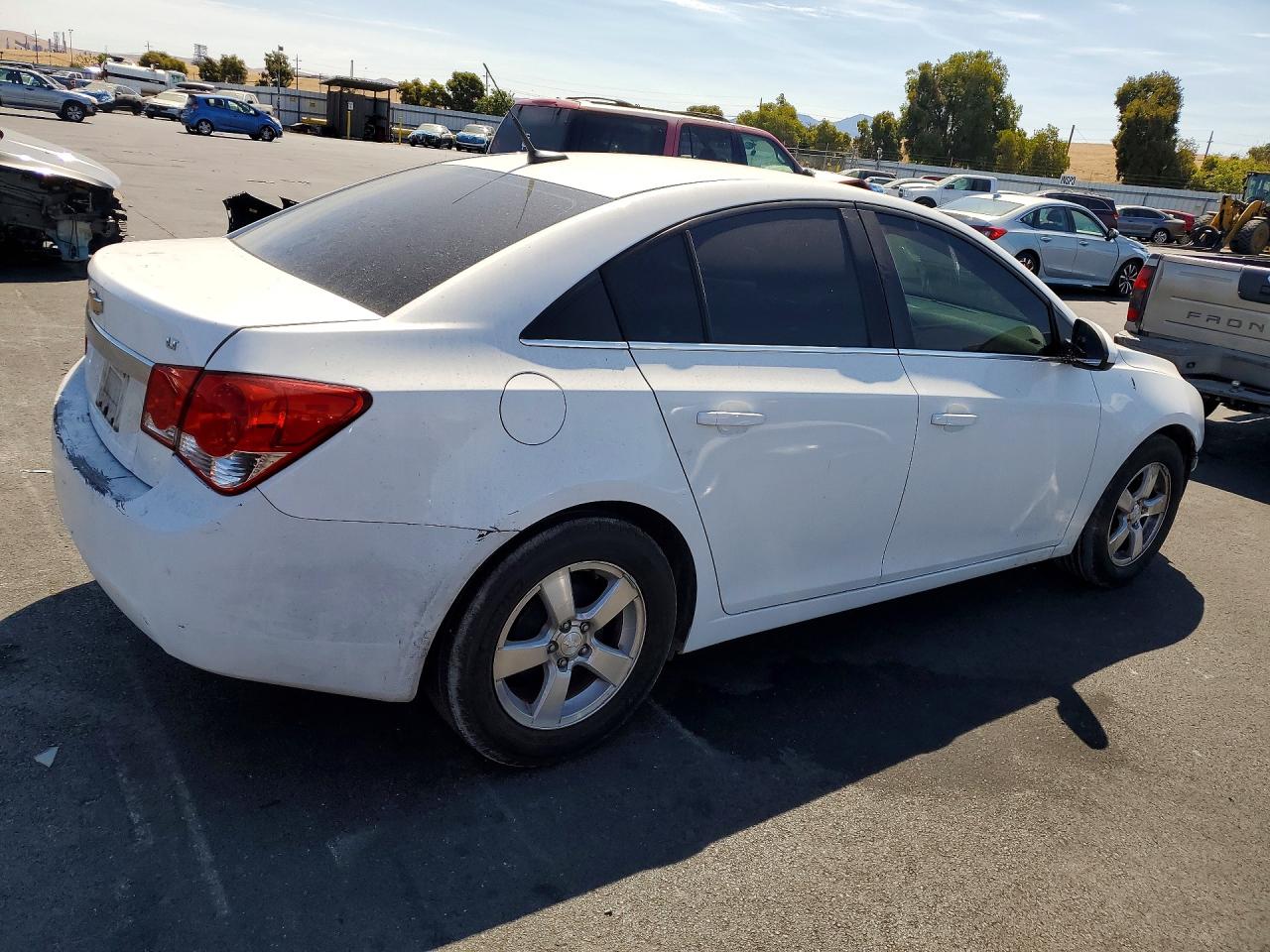 2013 Chevrolet Cruze Lt White vin: 1G1PC5SB6D7195433