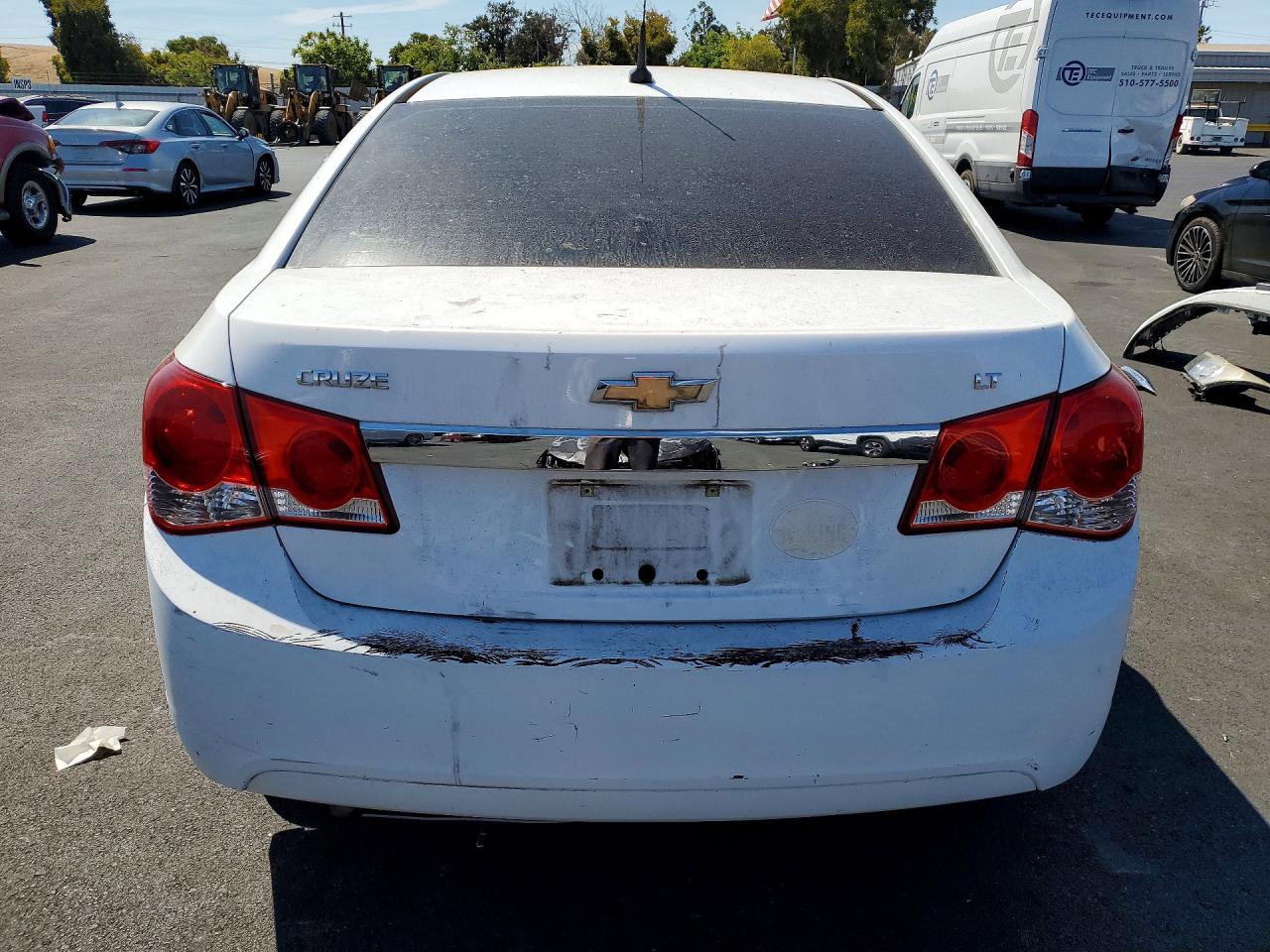 2013 Chevrolet Cruze Lt White vin: 1G1PC5SB6D7195433