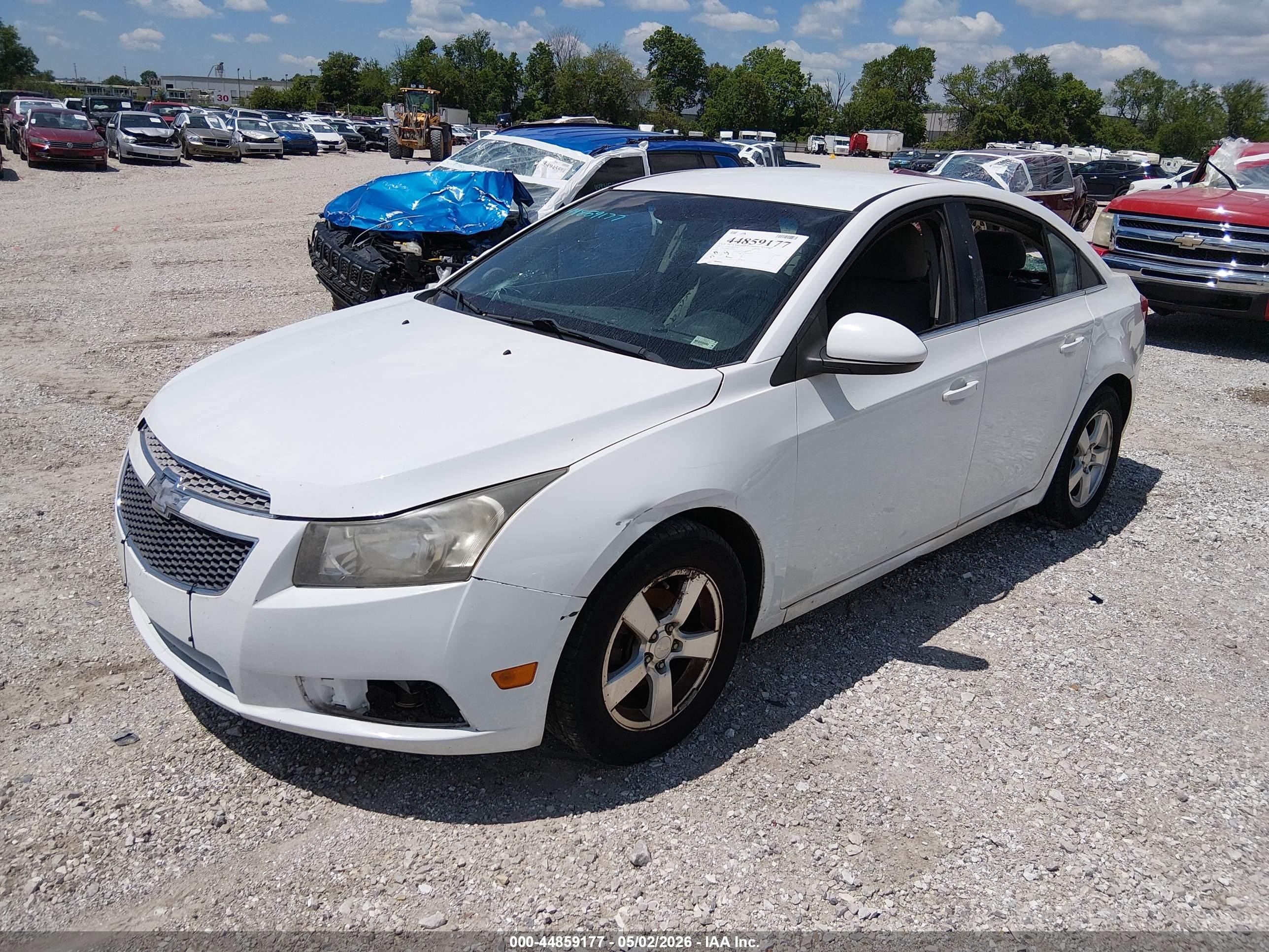 2013 Chevrolet Cruze 1lt Auto White vin: 1G1PC5SB6D7200923