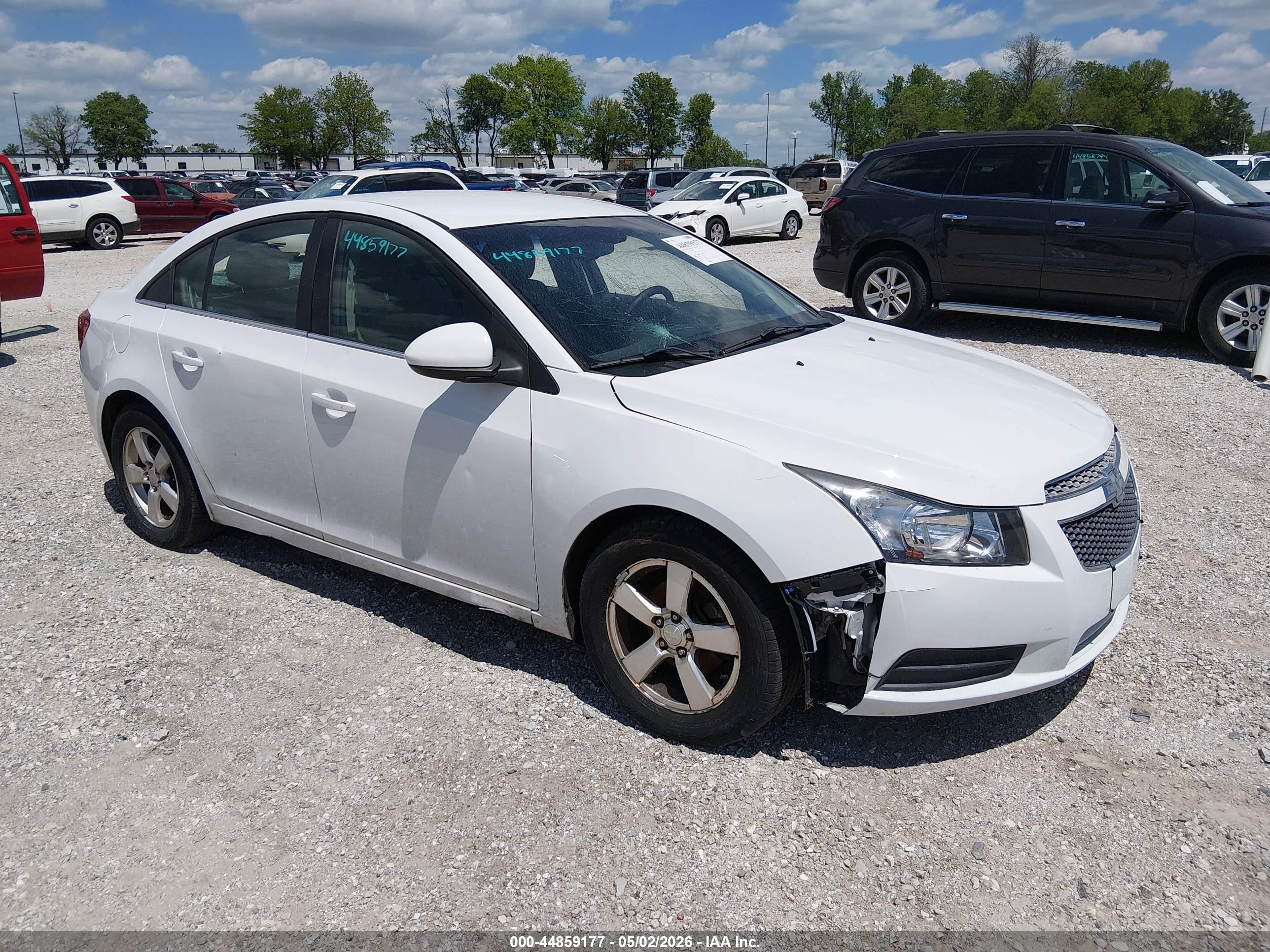 2013 Chevrolet Cruze 1lt Auto White vin: 1G1PC5SB6D7200923