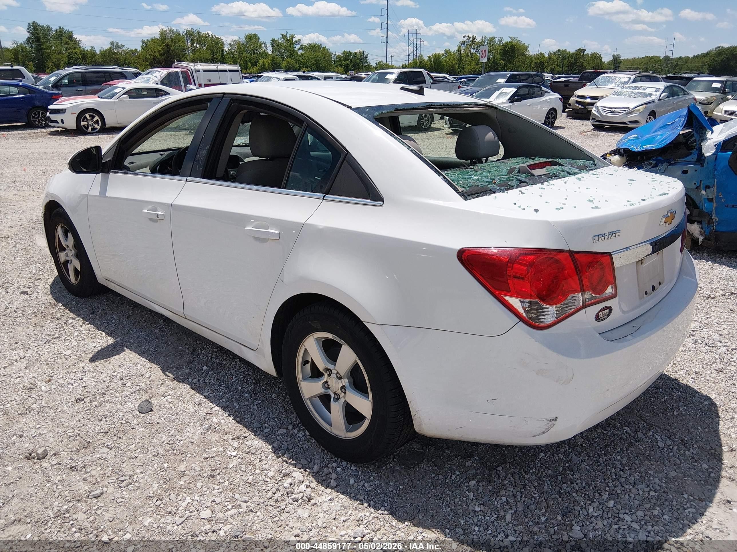 2013 Chevrolet Cruze 1lt Auto White vin: 1G1PC5SB6D7200923