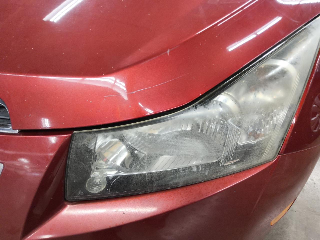 2013 Chevrolet Cruze Lt Red vin: 1G1PC5SB6D7251550 Damage: Left Head Lamp, Faded, Repair Required
