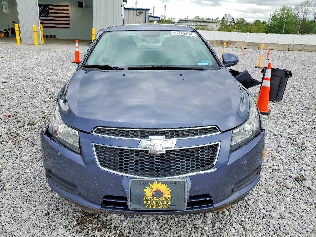 2013 Chevrolet Cruze Lt Blue vin: 1G1PC5SB6D7252603