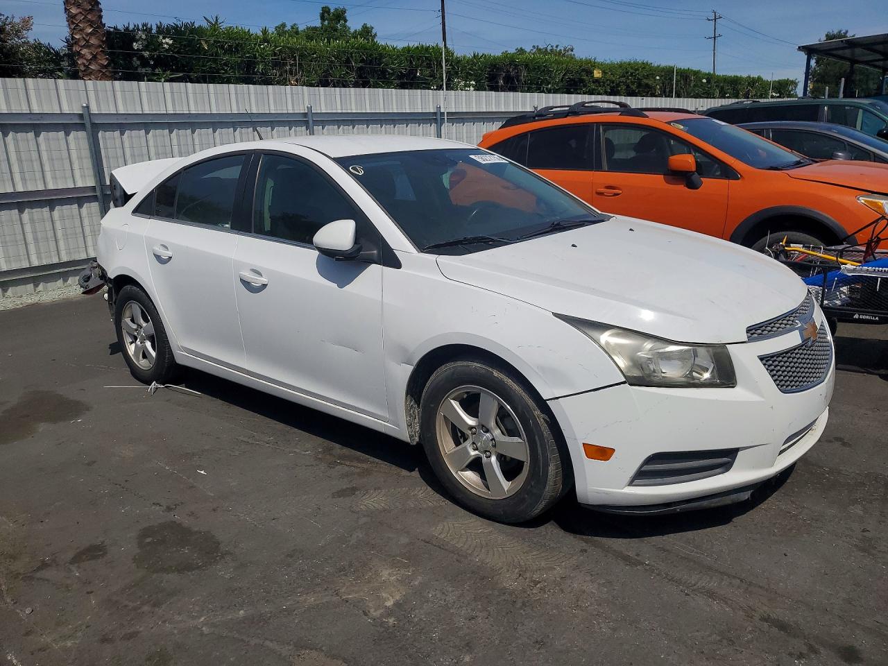 2013 Chevrolet Cruze Lt White vin: 1G1PC5SB6D7271653
