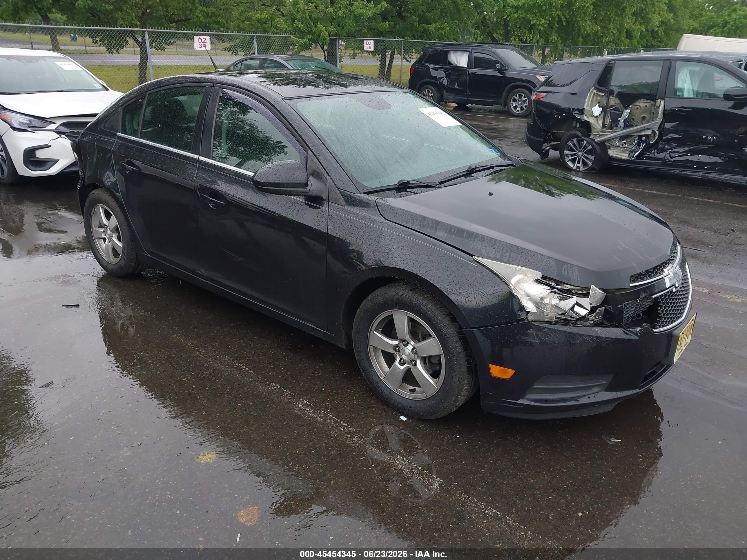 2013 Chevrolet Cruze 1lt Auto Black vin: 1G1PC5SB6D7280336