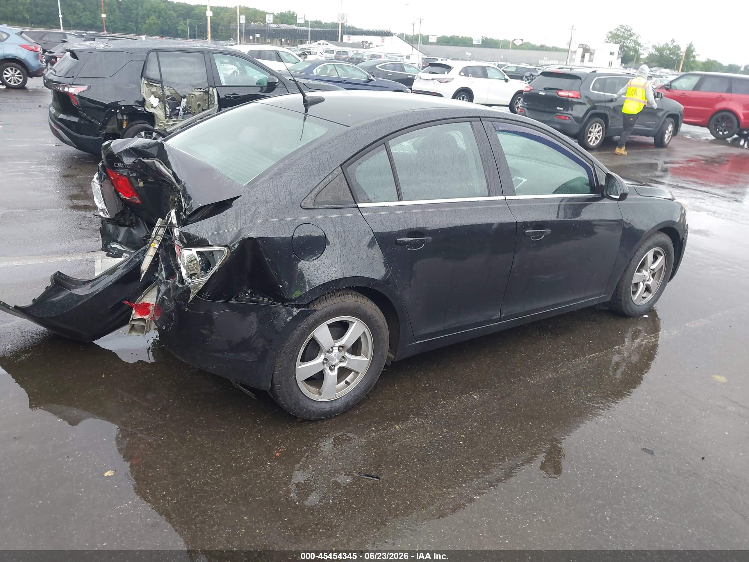 2013 Chevrolet Cruze 1lt Auto Black vin: 1G1PC5SB6D7280336