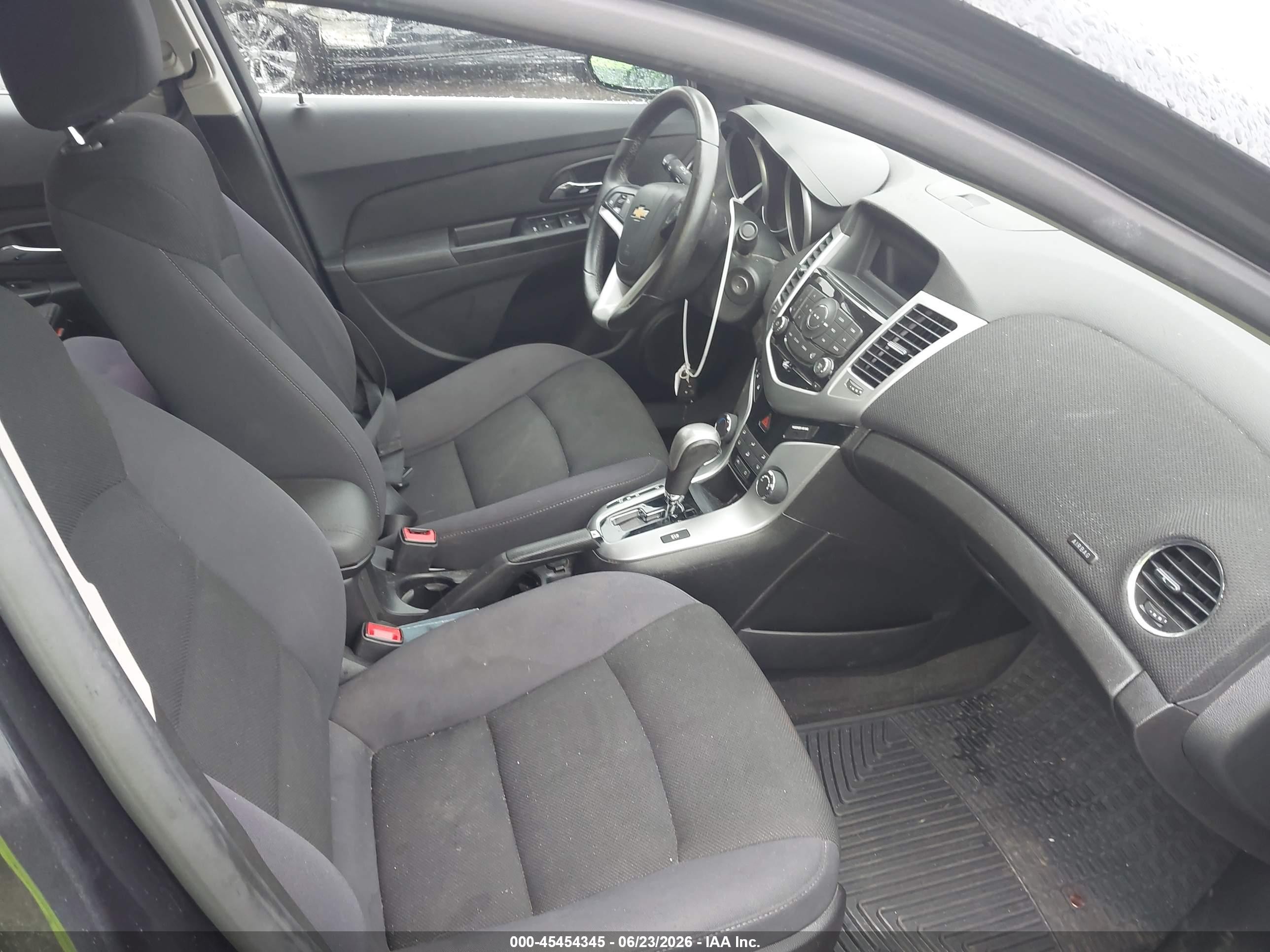 2013 Chevrolet Cruze 1lt Auto Black vin: 1G1PC5SB6D7280336
