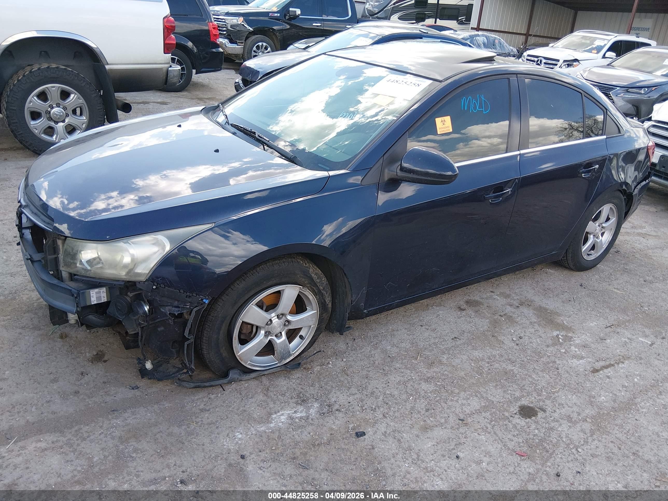 2013 Chevrolet Cruze 1lt Auto Black vin: 1G1PC5SB6D7284161
