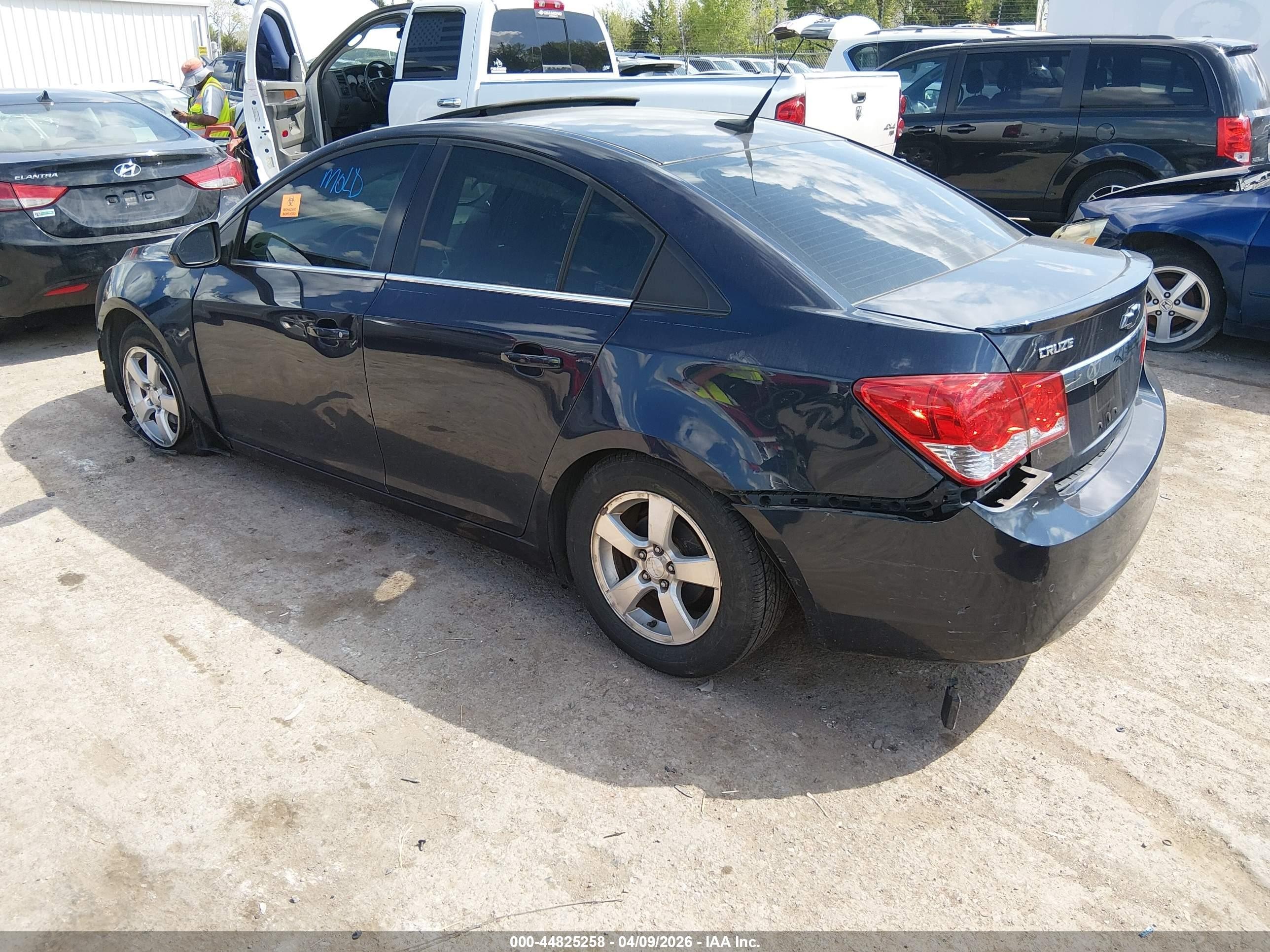 2013 Chevrolet Cruze 1lt Auto Black vin: 1G1PC5SB6D7284161