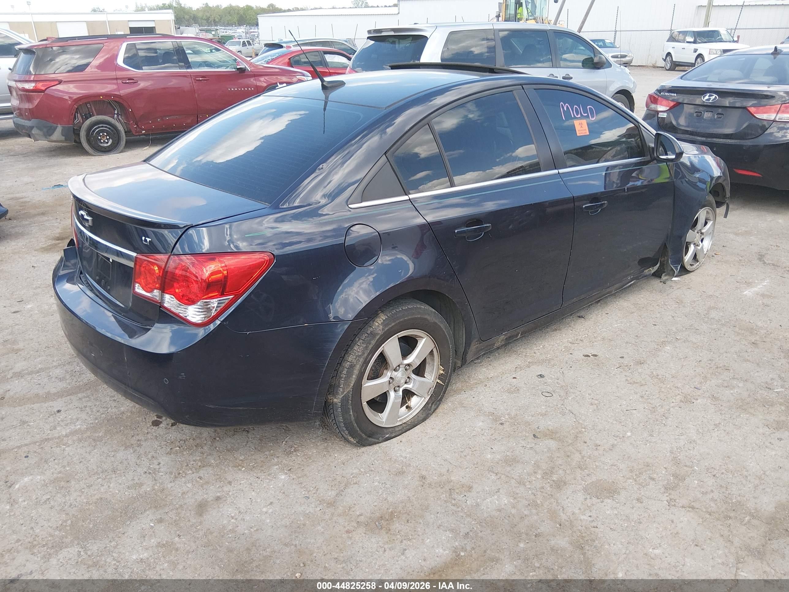 2013 Chevrolet Cruze 1lt Auto Black vin: 1G1PC5SB6D7284161