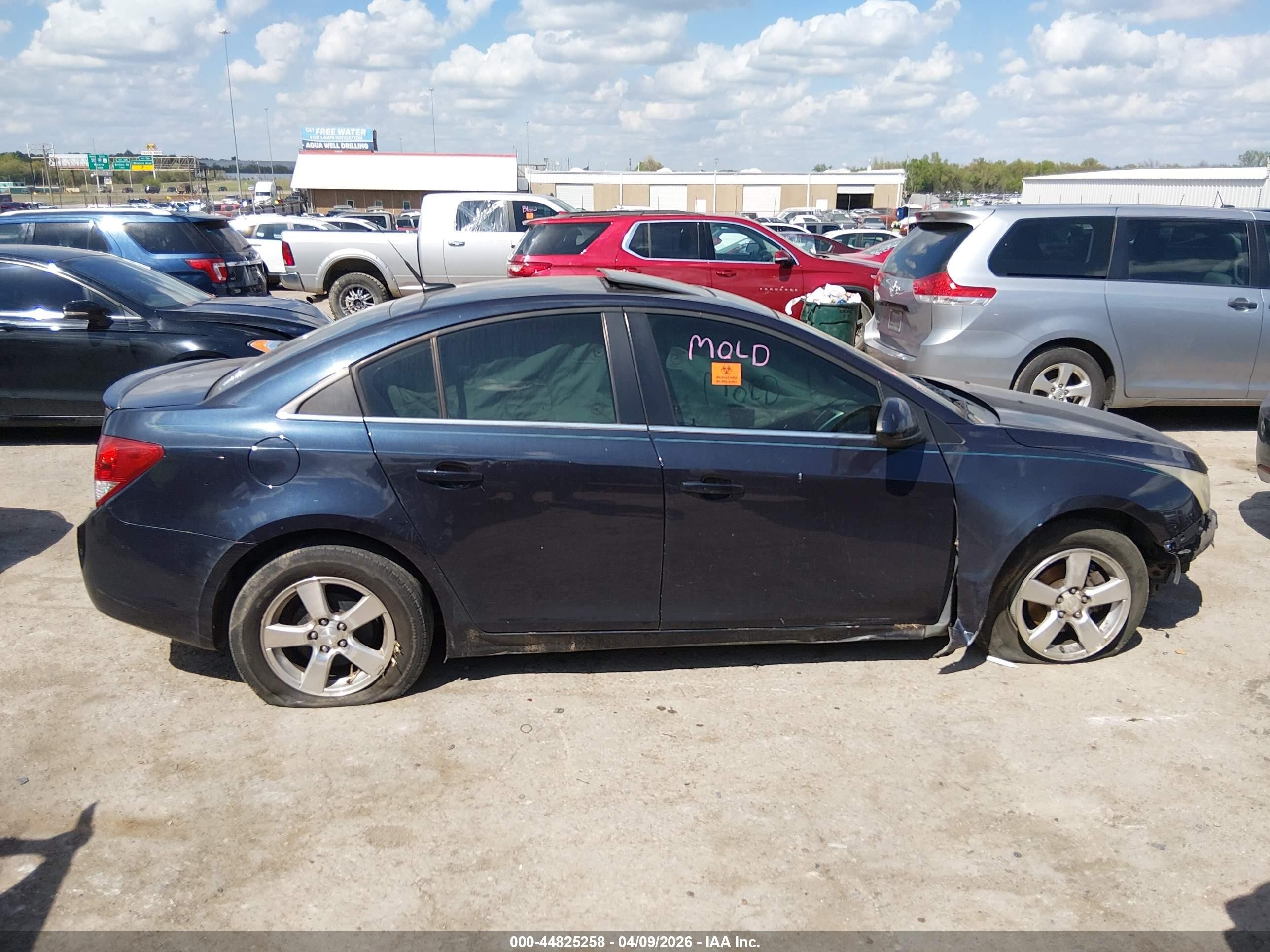 2013 Chevrolet Cruze 1lt Auto Black vin: 1G1PC5SB6D7284161