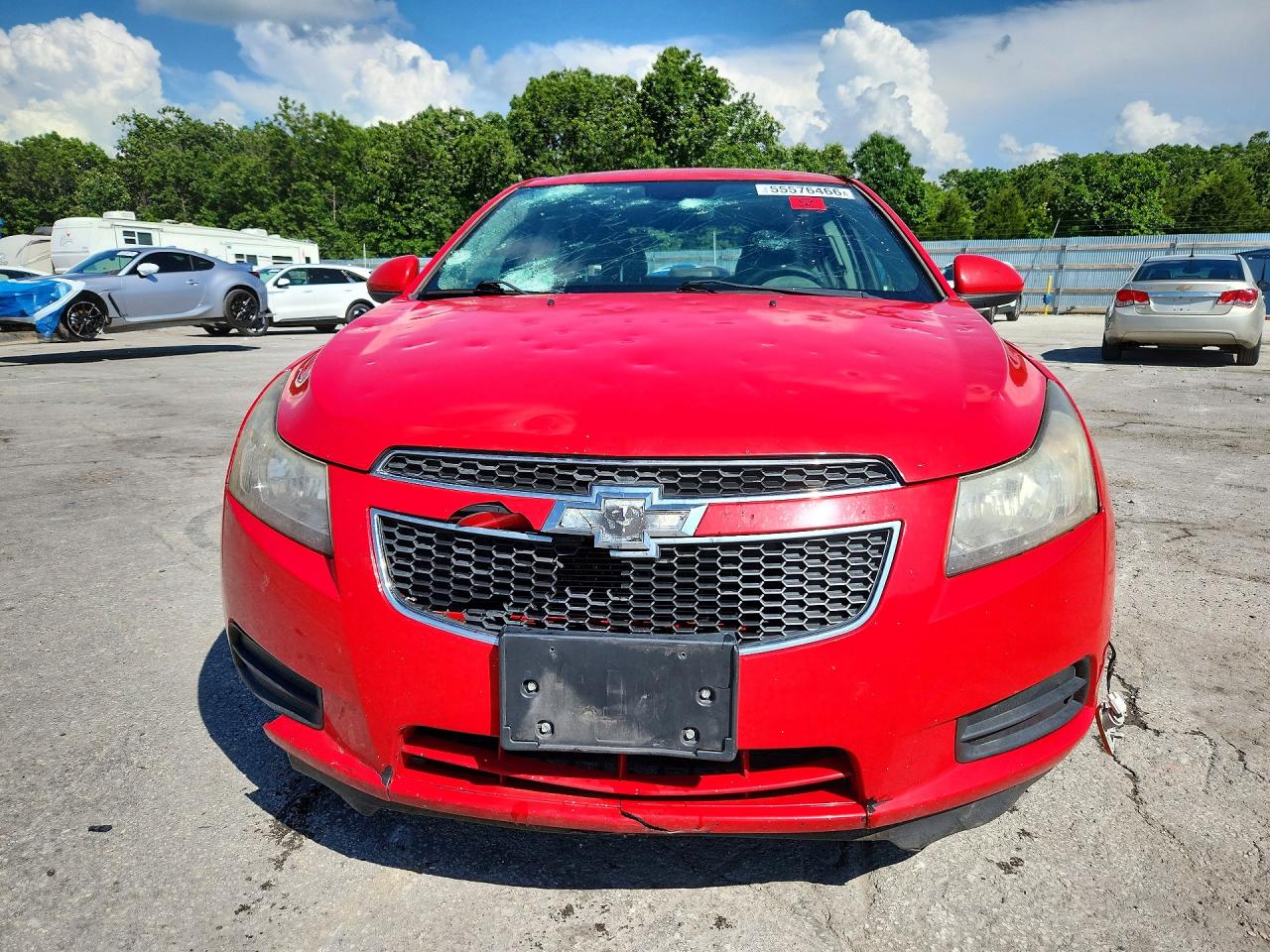 2014 Chevrolet Cruze Lt Red vin: 1G1PC5SB6E7128140