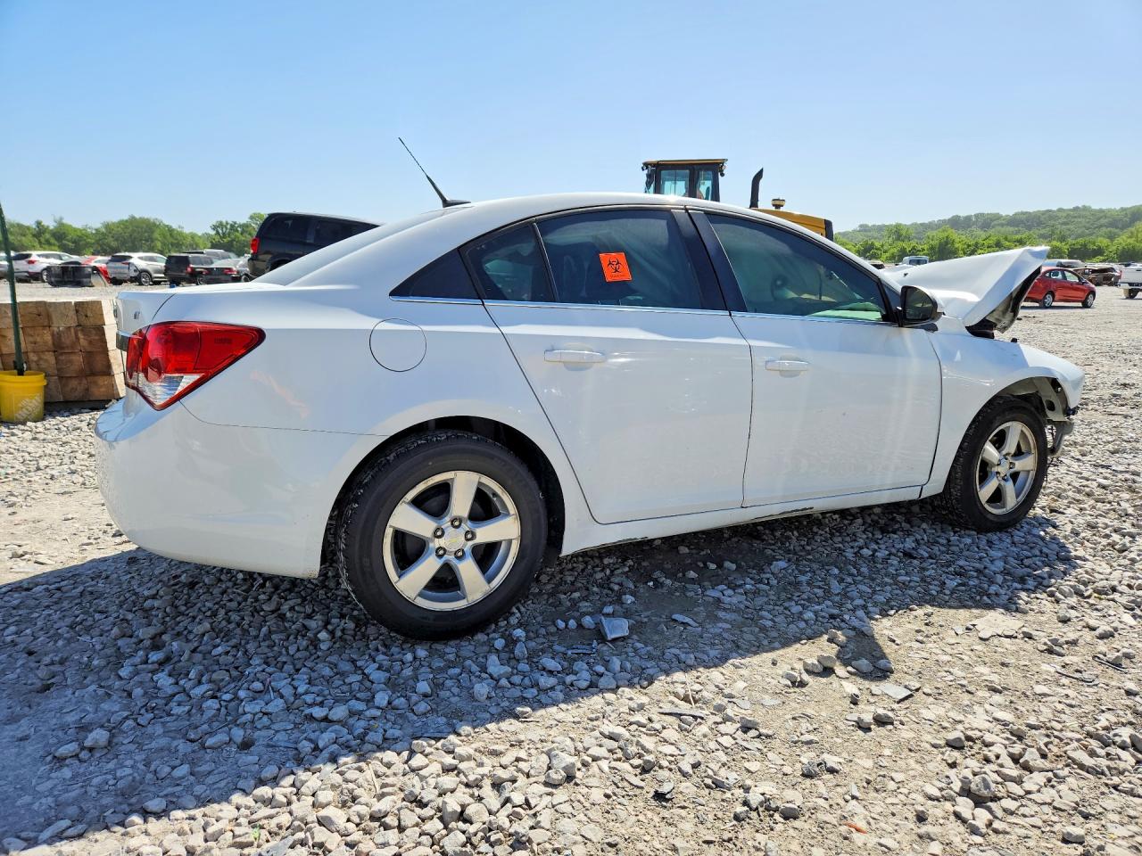 2014 Chevrolet Cruze Lt White vin: 1G1PC5SB6E7178536