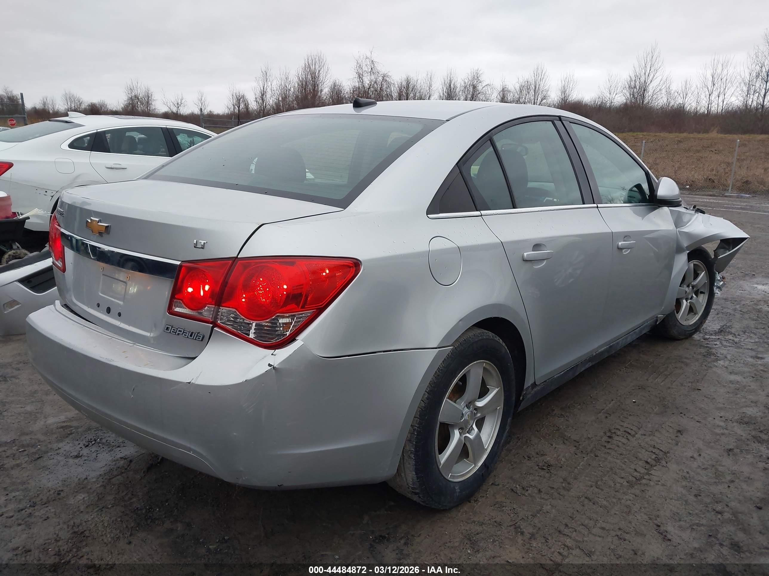 2014 Chevrolet Cruze 1lt Auto Silver vin: 1G1PC5SB6E7187253