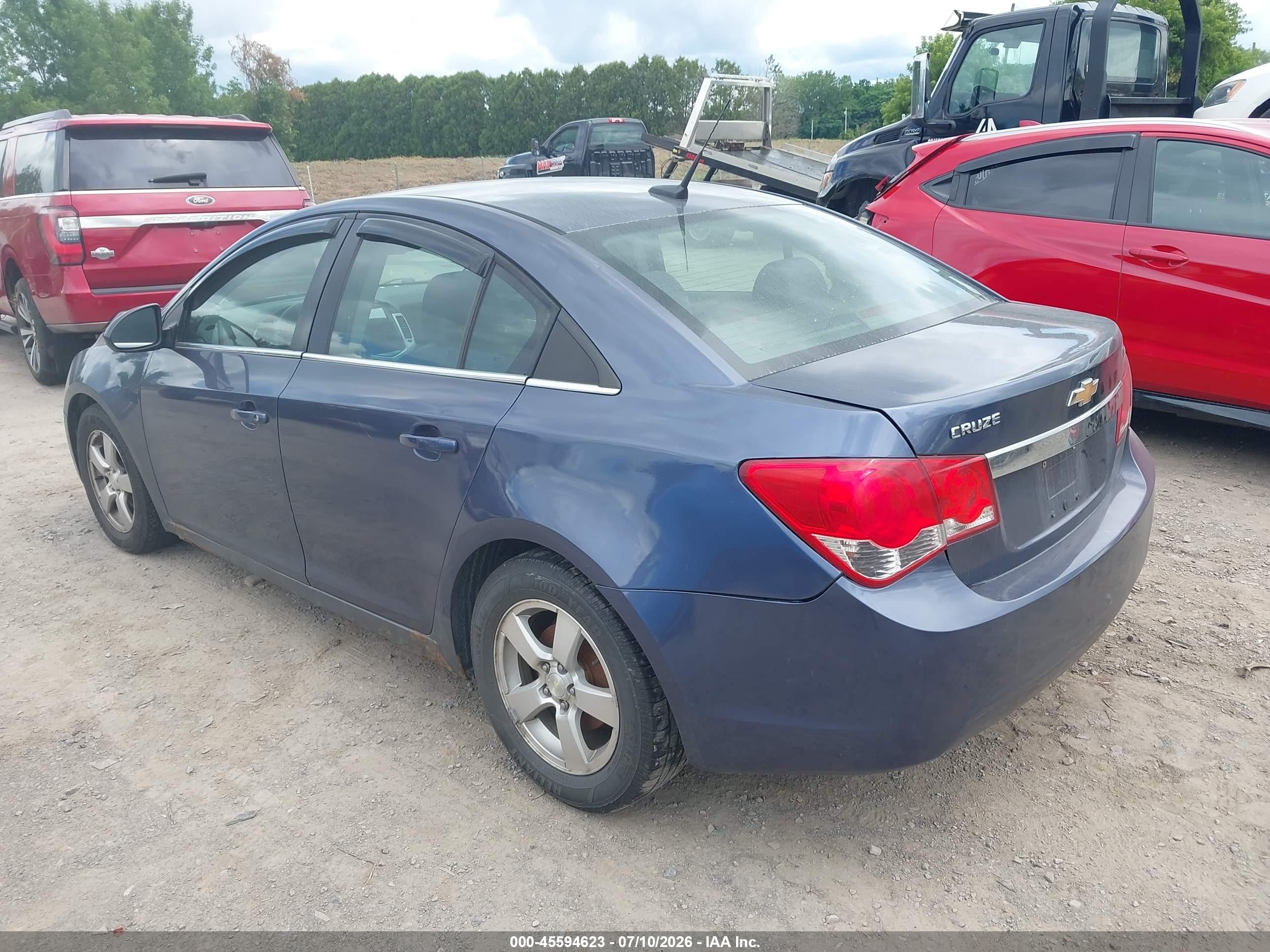 2014 Chevrolet Cruze 1lt Auto Blue vin: 1G1PC5SB6E7188306