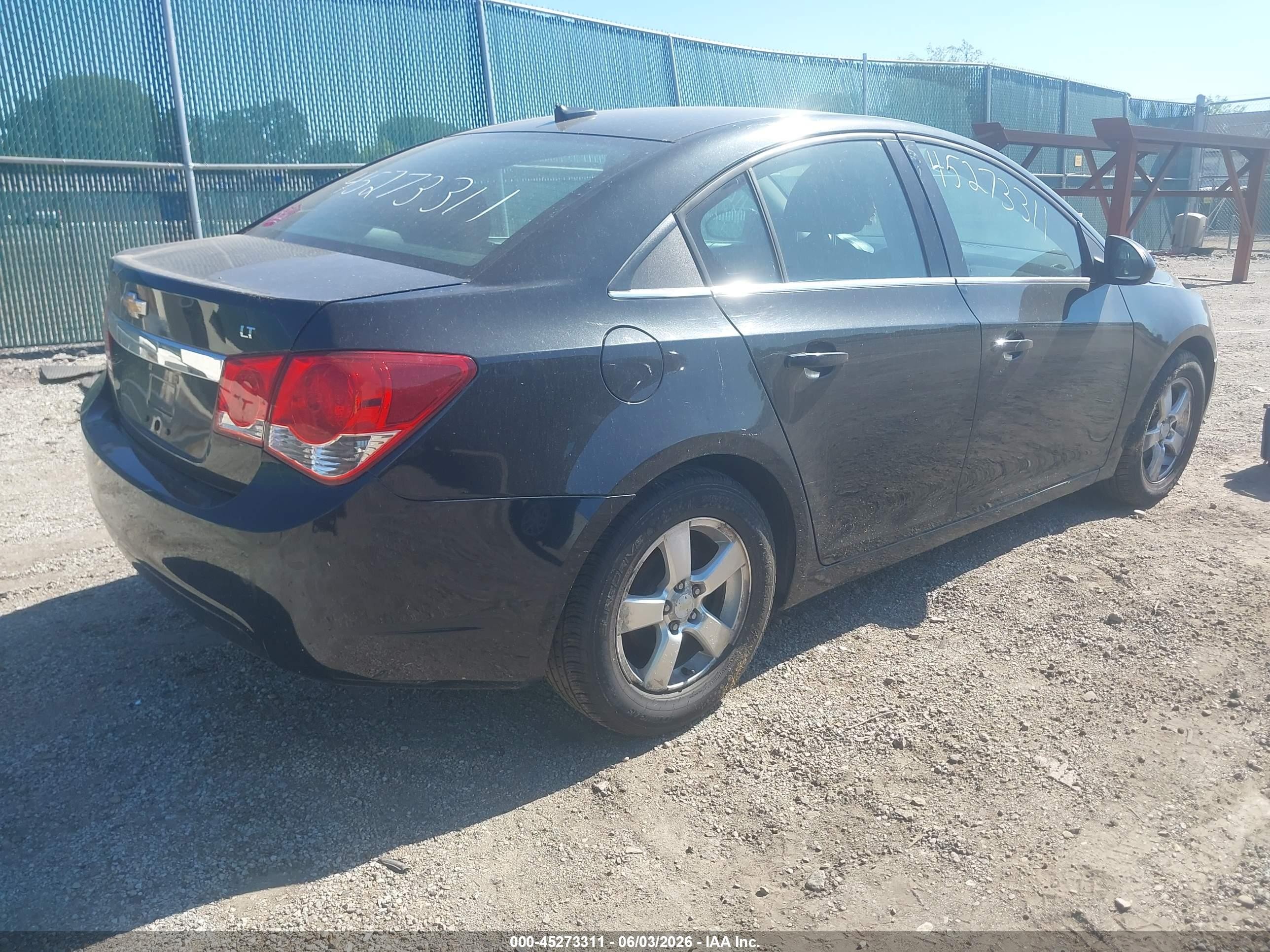 2014 Chevrolet Cruze 1lt Auto Black vin: 1G1PC5SB6E7191111