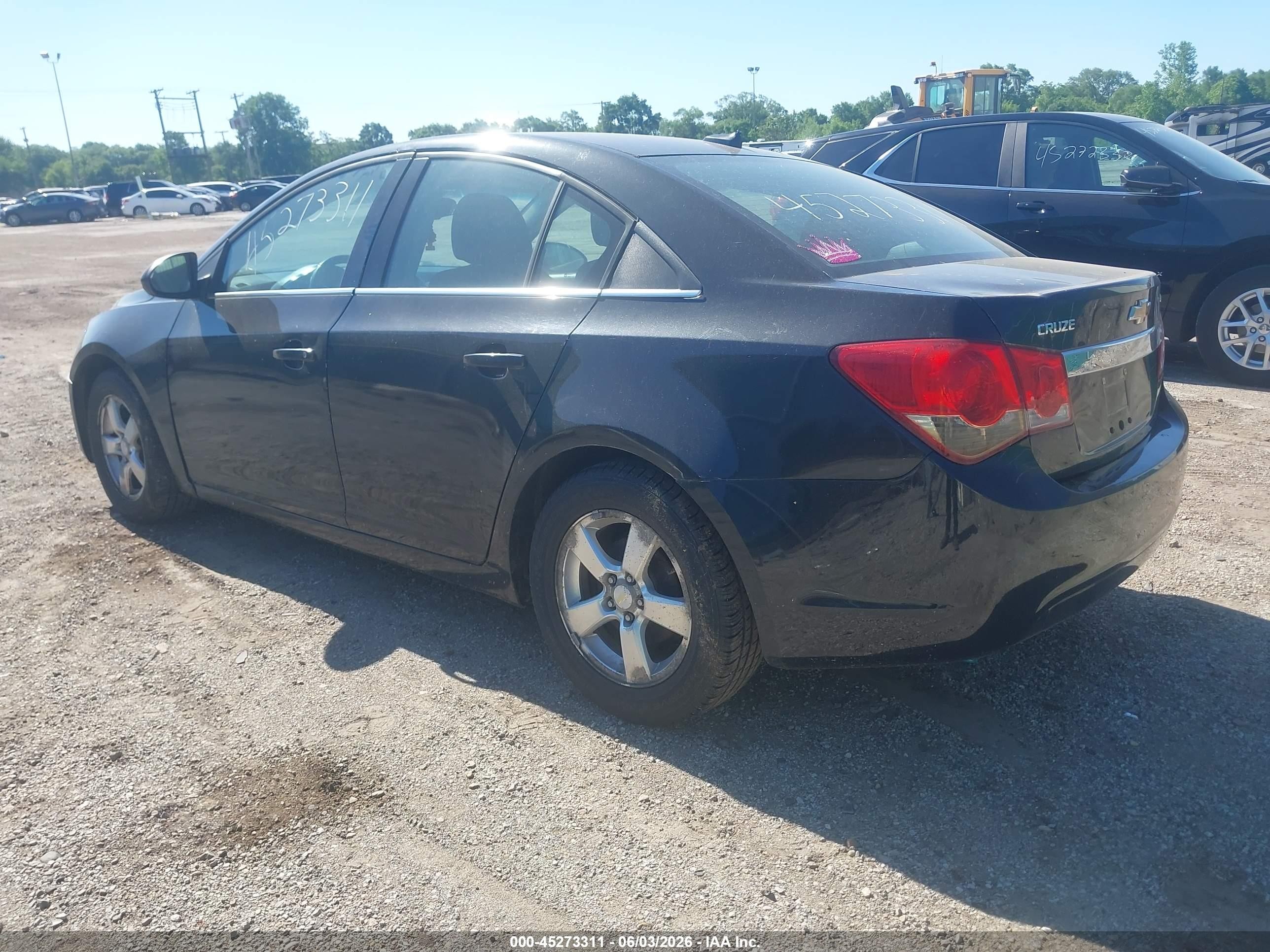 2014 Chevrolet Cruze 1lt Auto Black vin: 1G1PC5SB6E7191111
