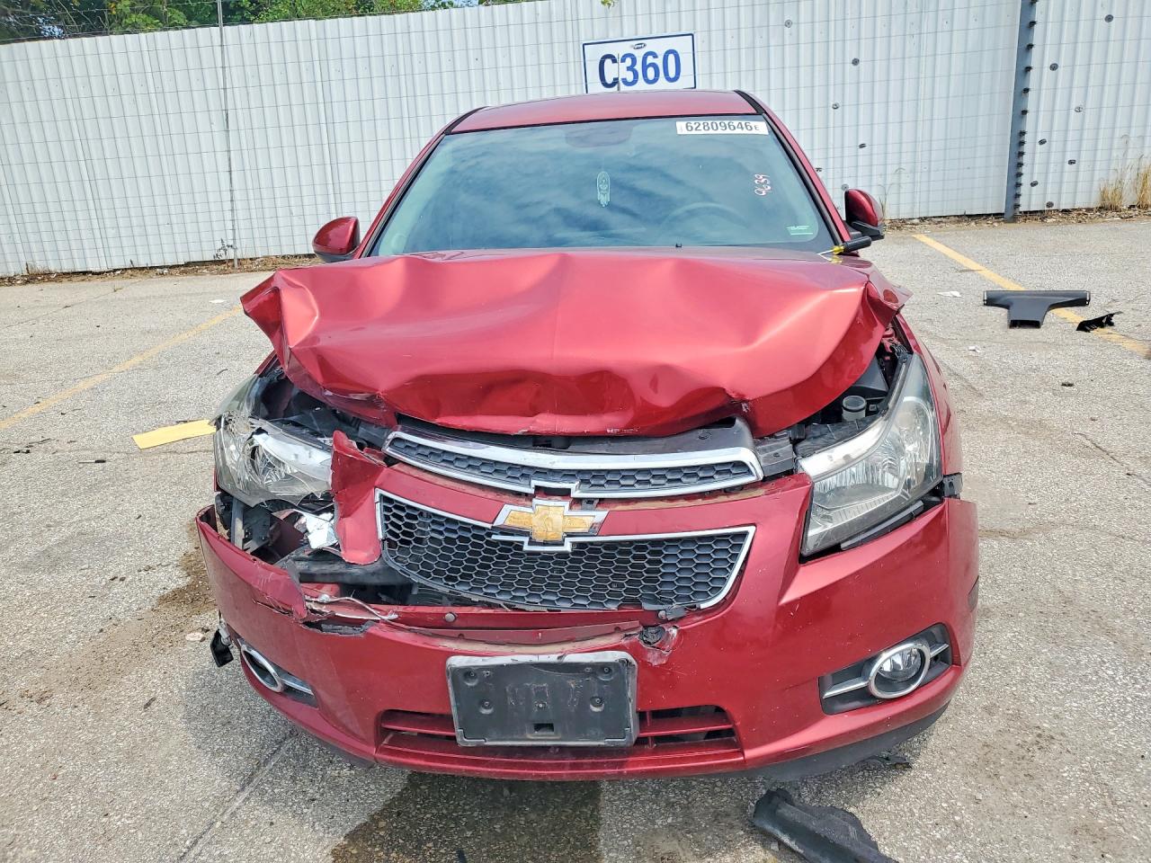 2014 Chevrolet Cruze Lt Burgundy vin: 1G1PC5SB6E7203371