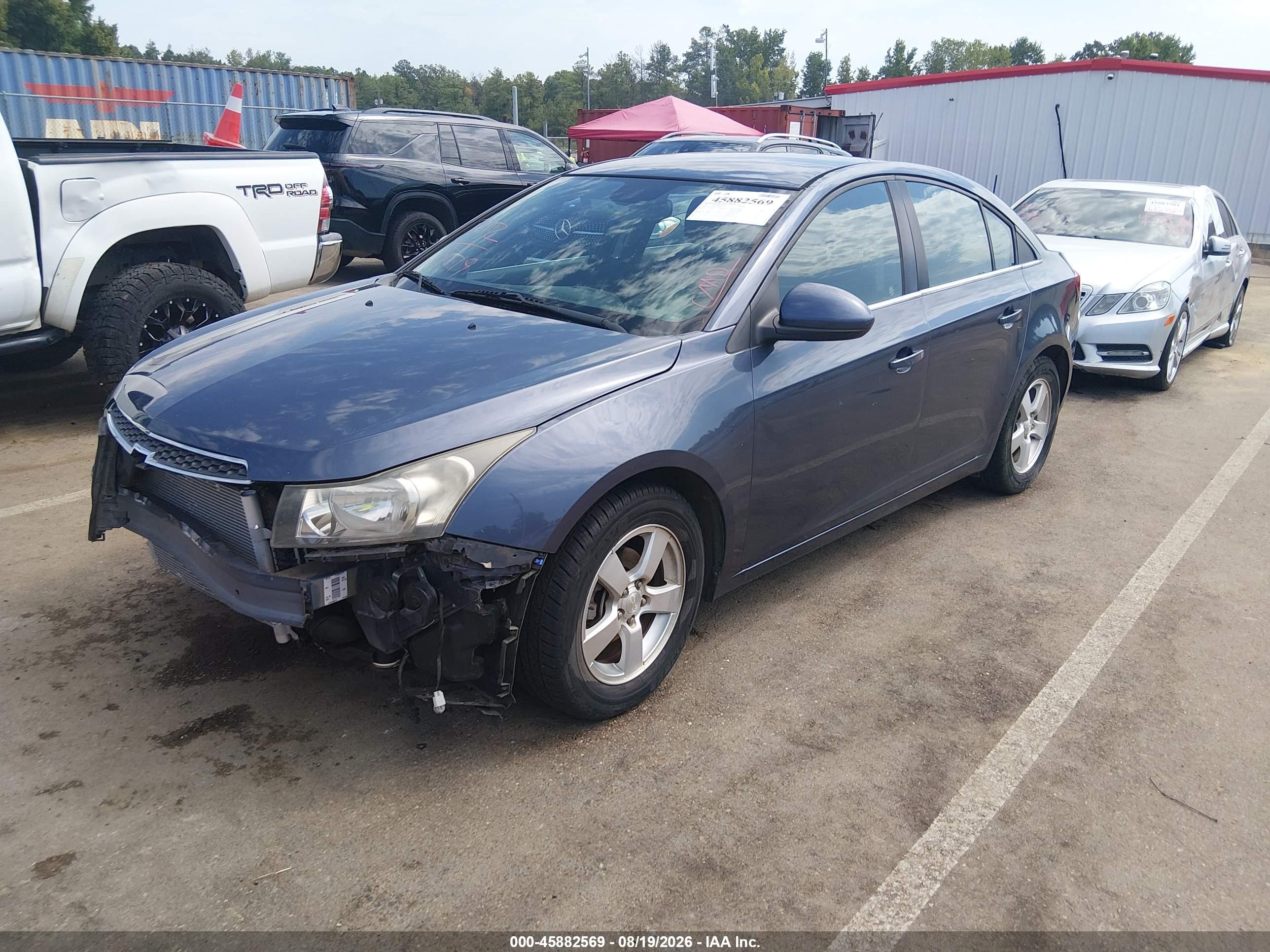 2014 Chevrolet Cruze 1lt Auto Blue vin: 1G1PC5SB6E7232787