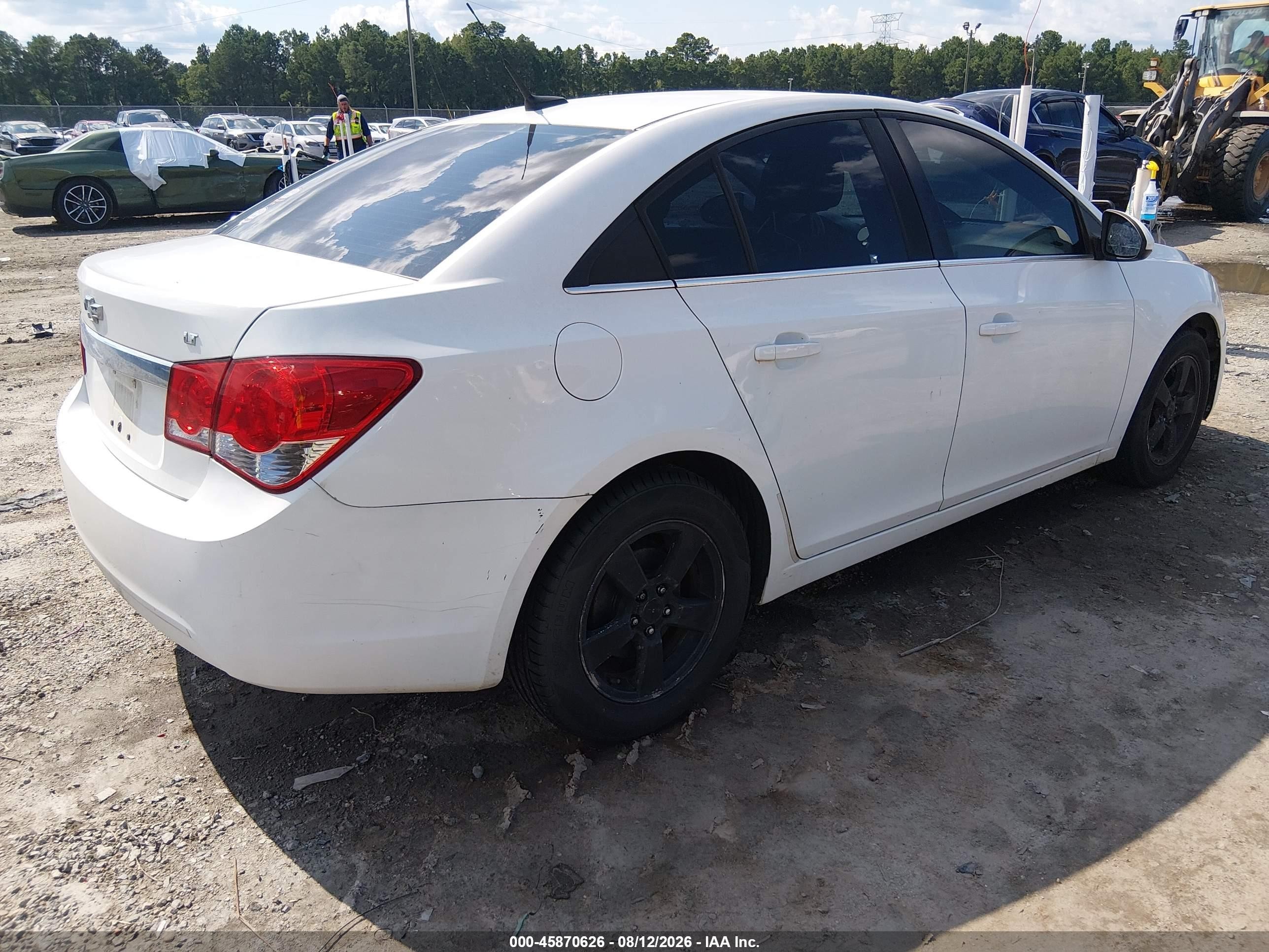 2014 Chevrolet Cruze 1lt Auto White vin: 1G1PC5SB6E7232966
