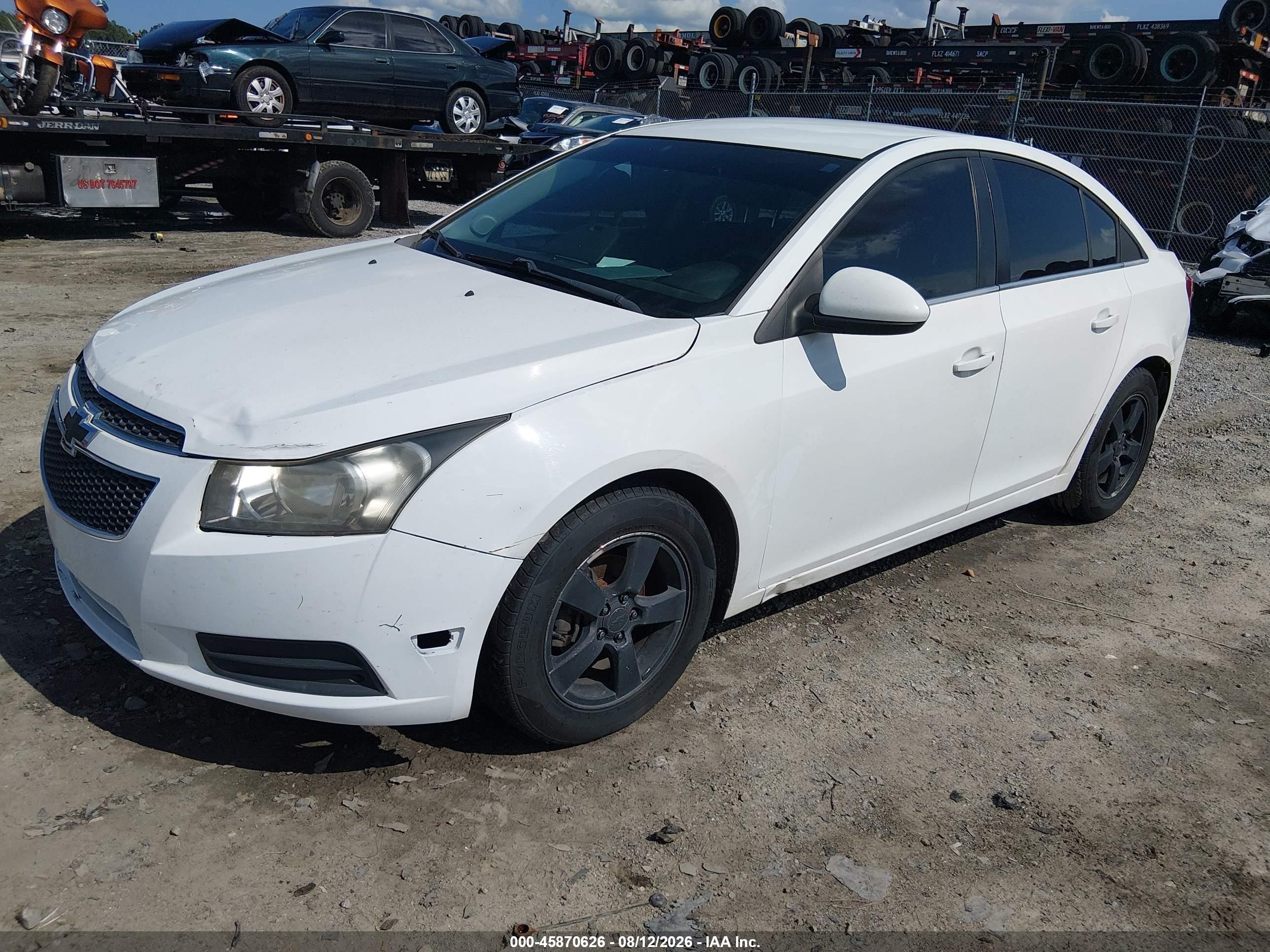2014 Chevrolet Cruze 1lt Auto White vin: 1G1PC5SB6E7232966