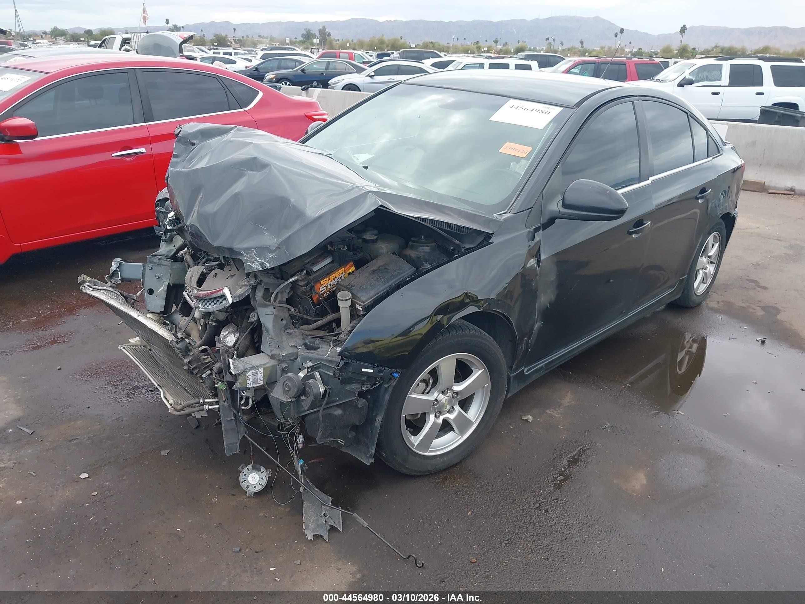 2014 Chevrolet Cruze 1lt Auto Black vin: 1G1PC5SB6E7238458