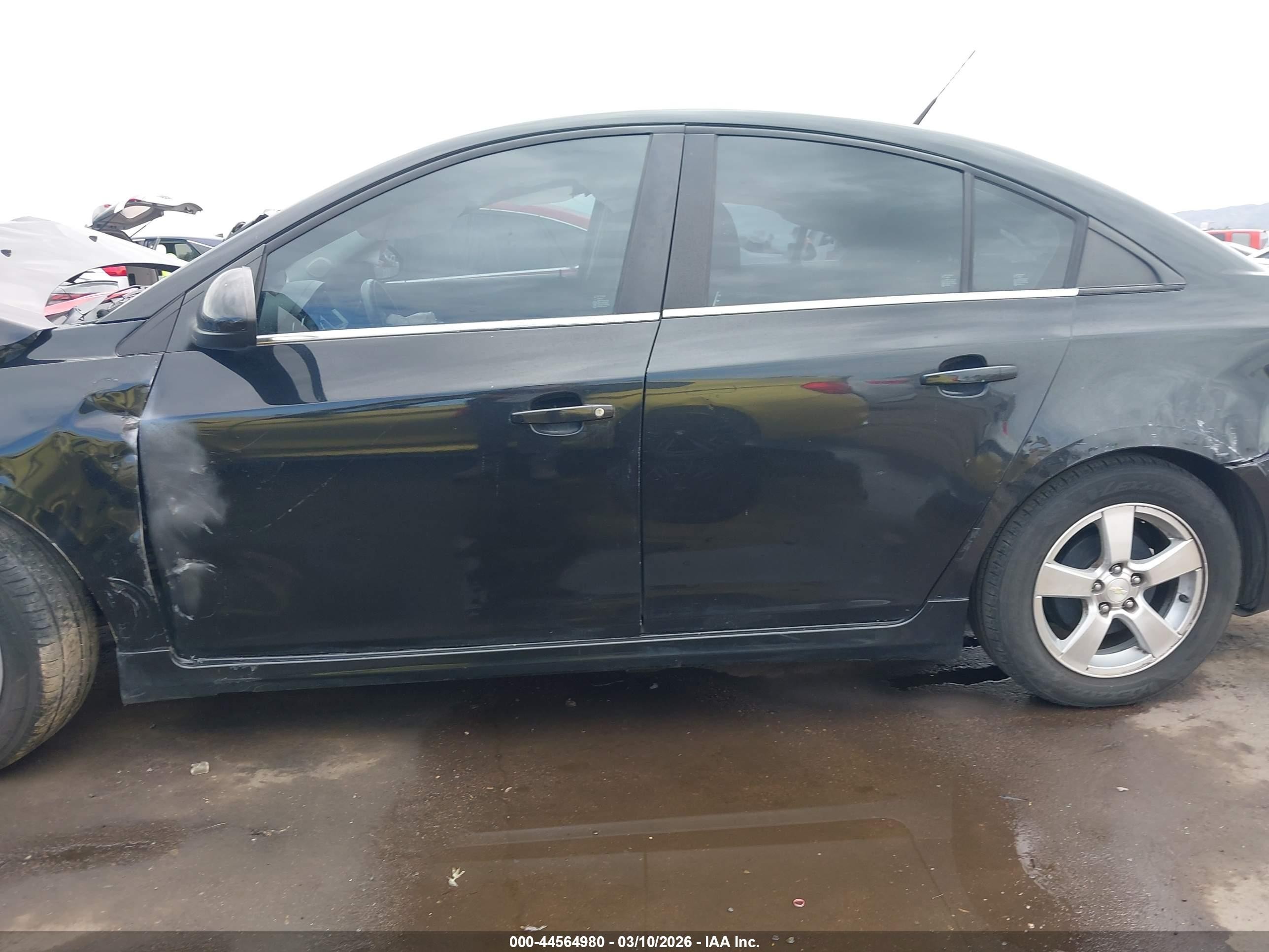 2014 Chevrolet Cruze 1lt Auto Black vin: 1G1PC5SB6E7238458