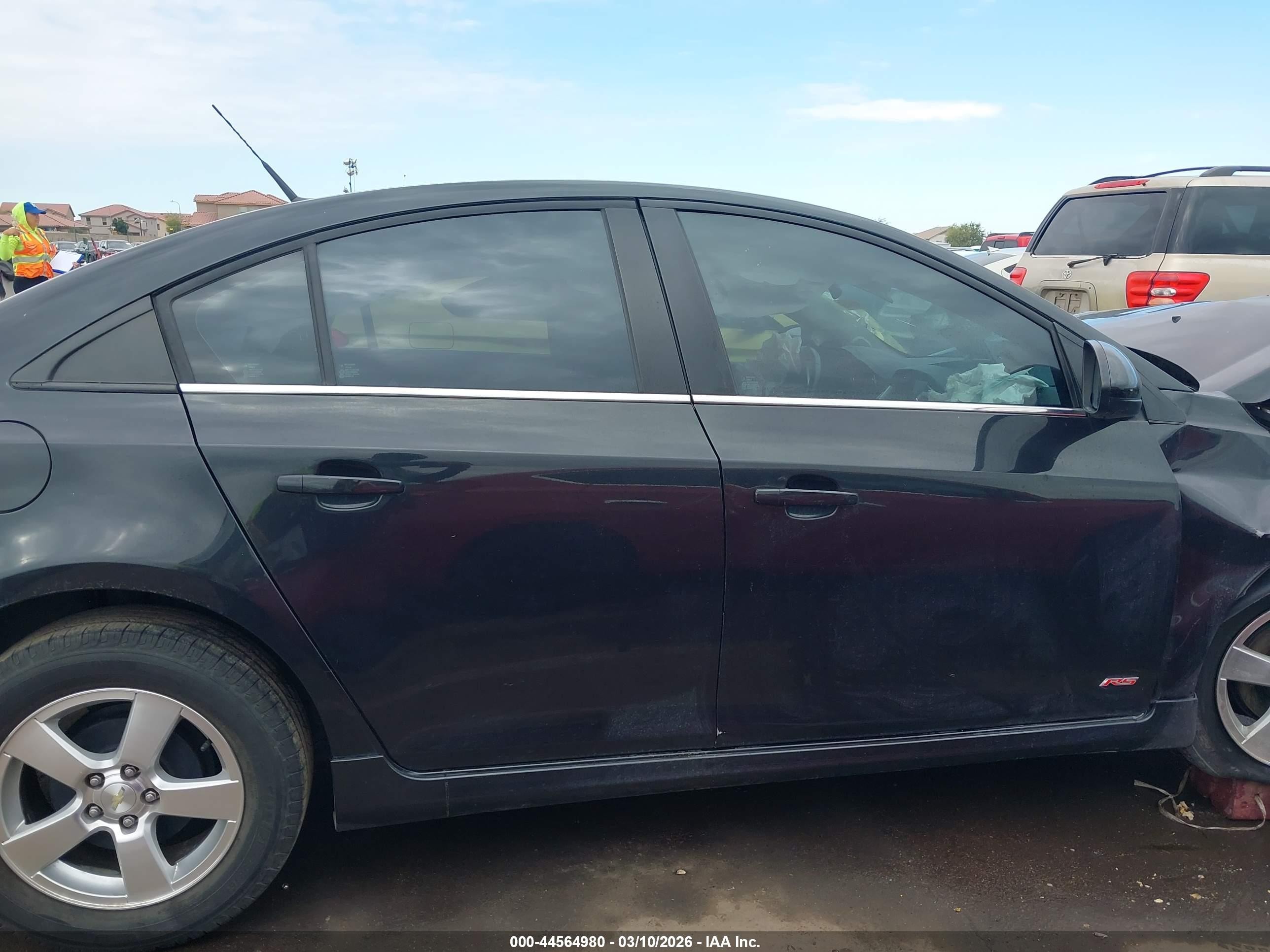 2014 Chevrolet Cruze 1lt Auto Black vin: 1G1PC5SB6E7238458