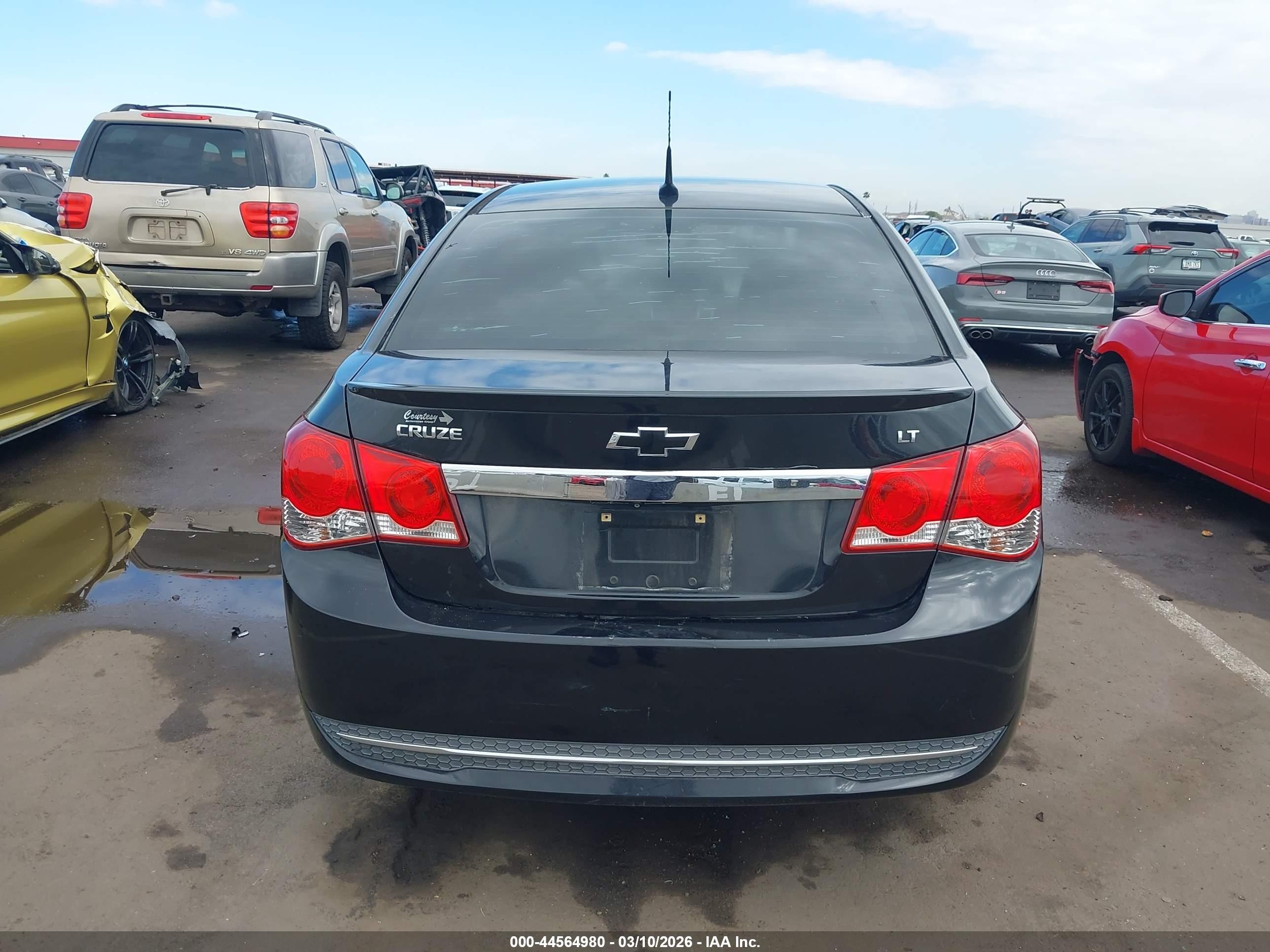2014 Chevrolet Cruze 1lt Auto Black vin: 1G1PC5SB6E7238458