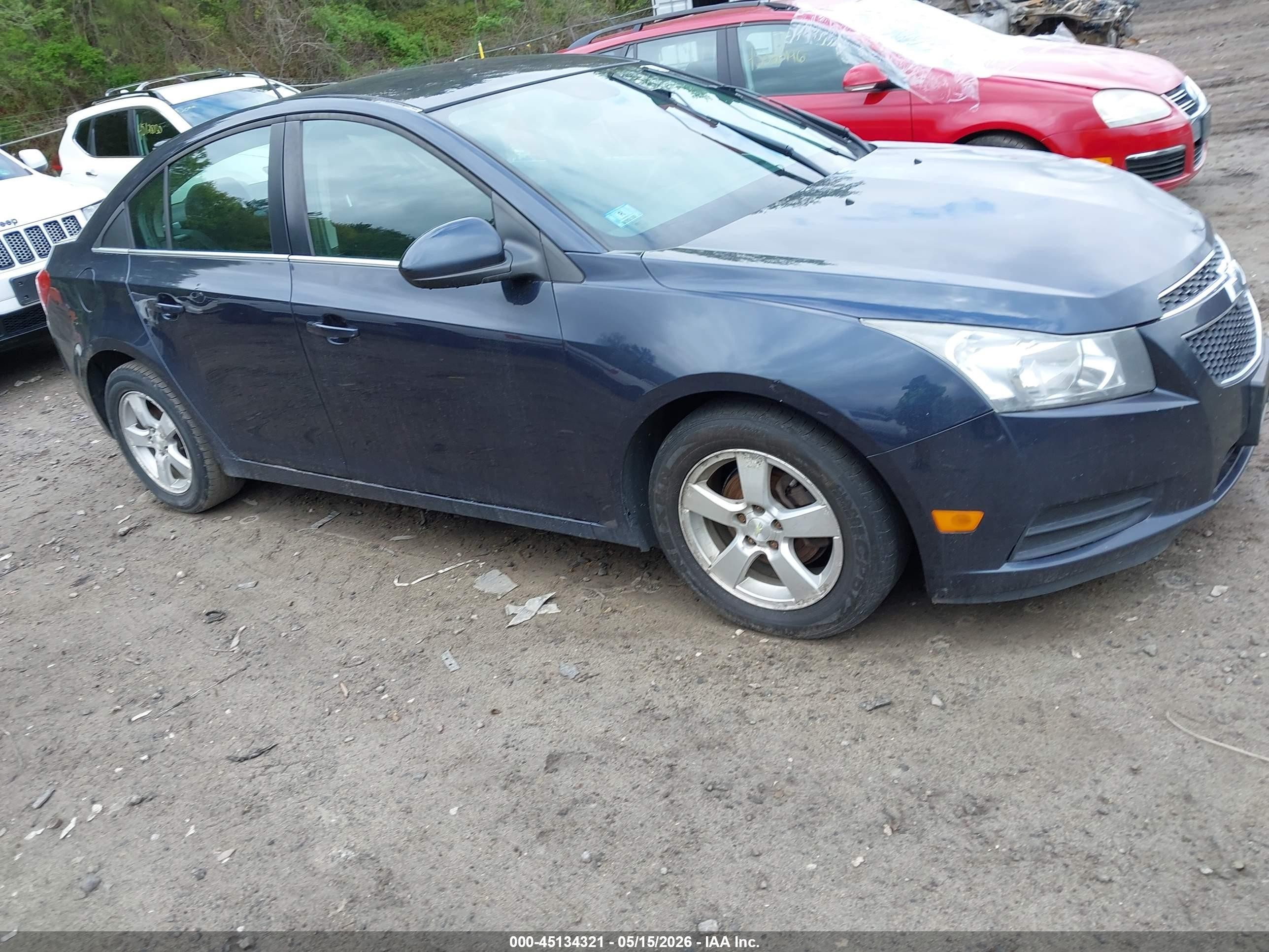 2014 Chevrolet Cruze 1lt Auto Blue vin: 1G1PC5SB6E7240405
